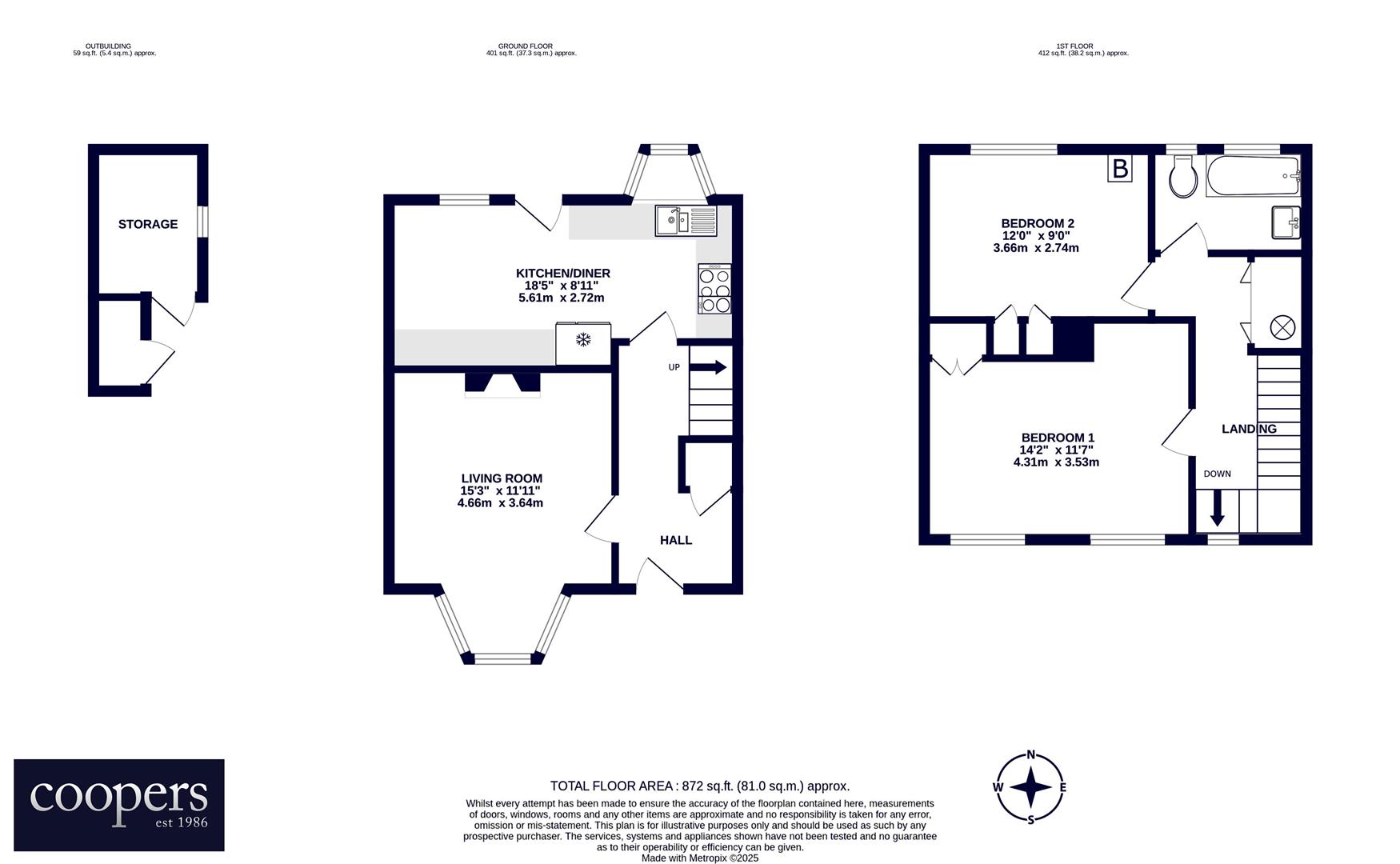 Beechwood Avenue, Hillingdon, UB8 floorplan
