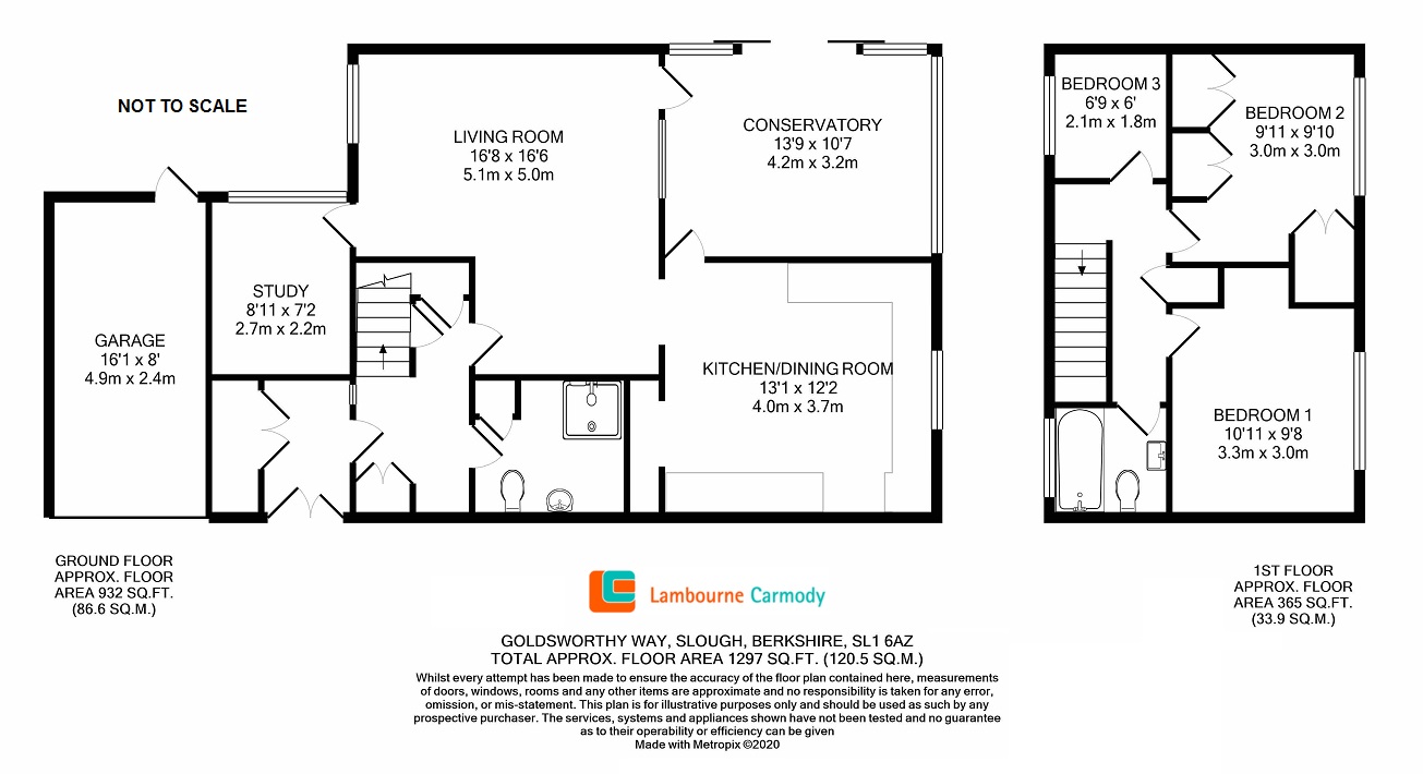 51, Goldsworthy Way, Burnham floorplan