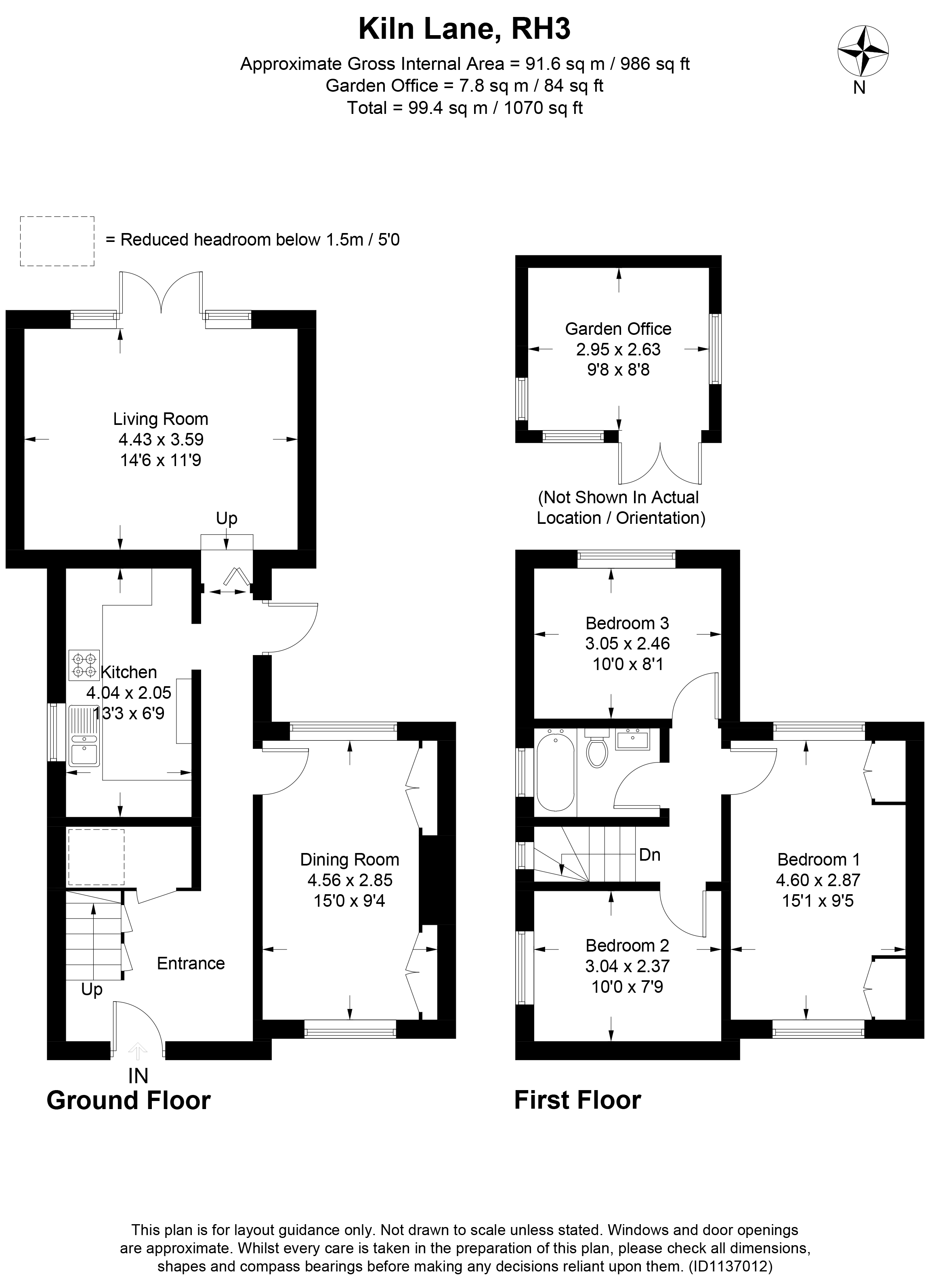 7, Kiln Lane, Betchworth floorplan