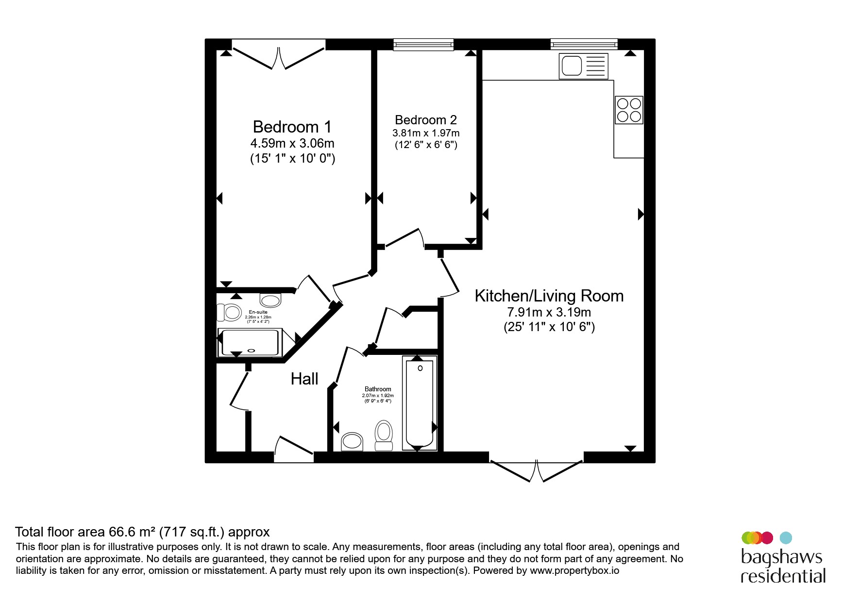 Flat 42, Mill Point, Rowditch Place, Derby floorplan