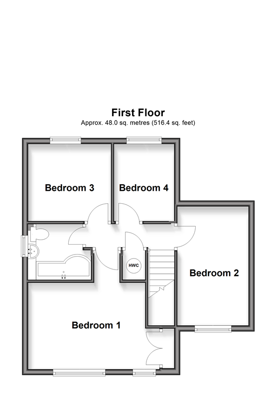 The Russets, Meopham floorplan