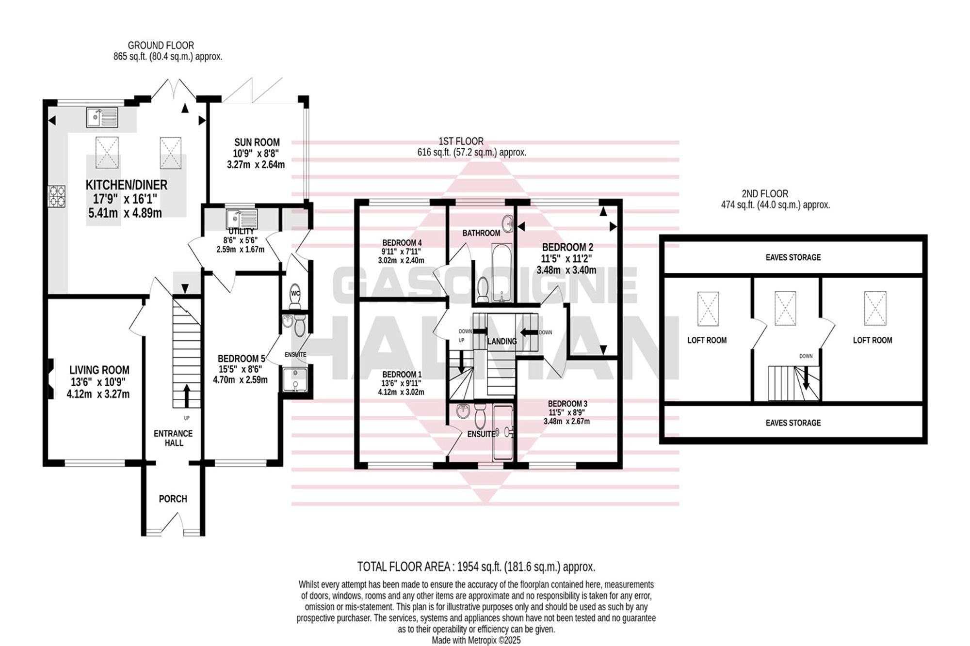 6 Tideswell Close, Cheadle floorplan