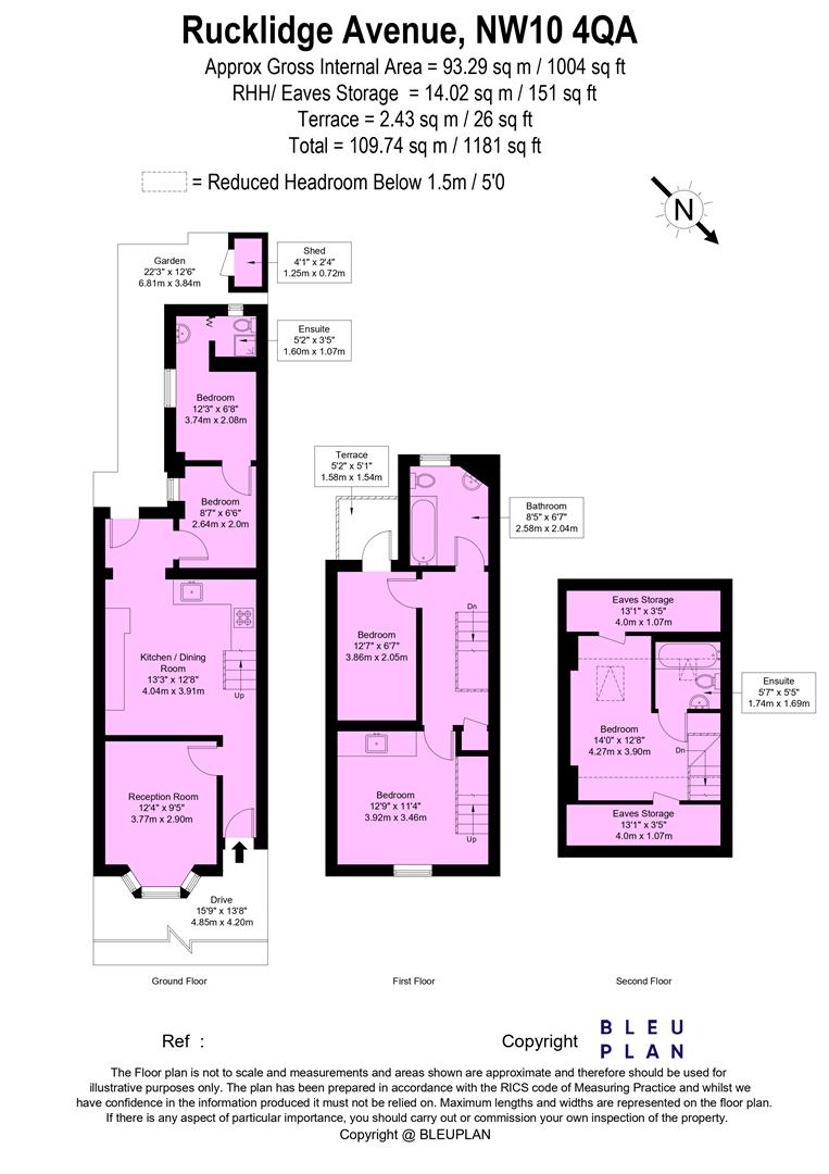 47, Rucklidge Avenue, London floorplan