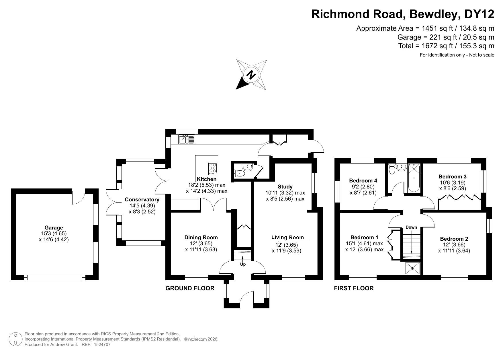 Hollowbank House, 113, Richmond Road, Bewdley floorplan