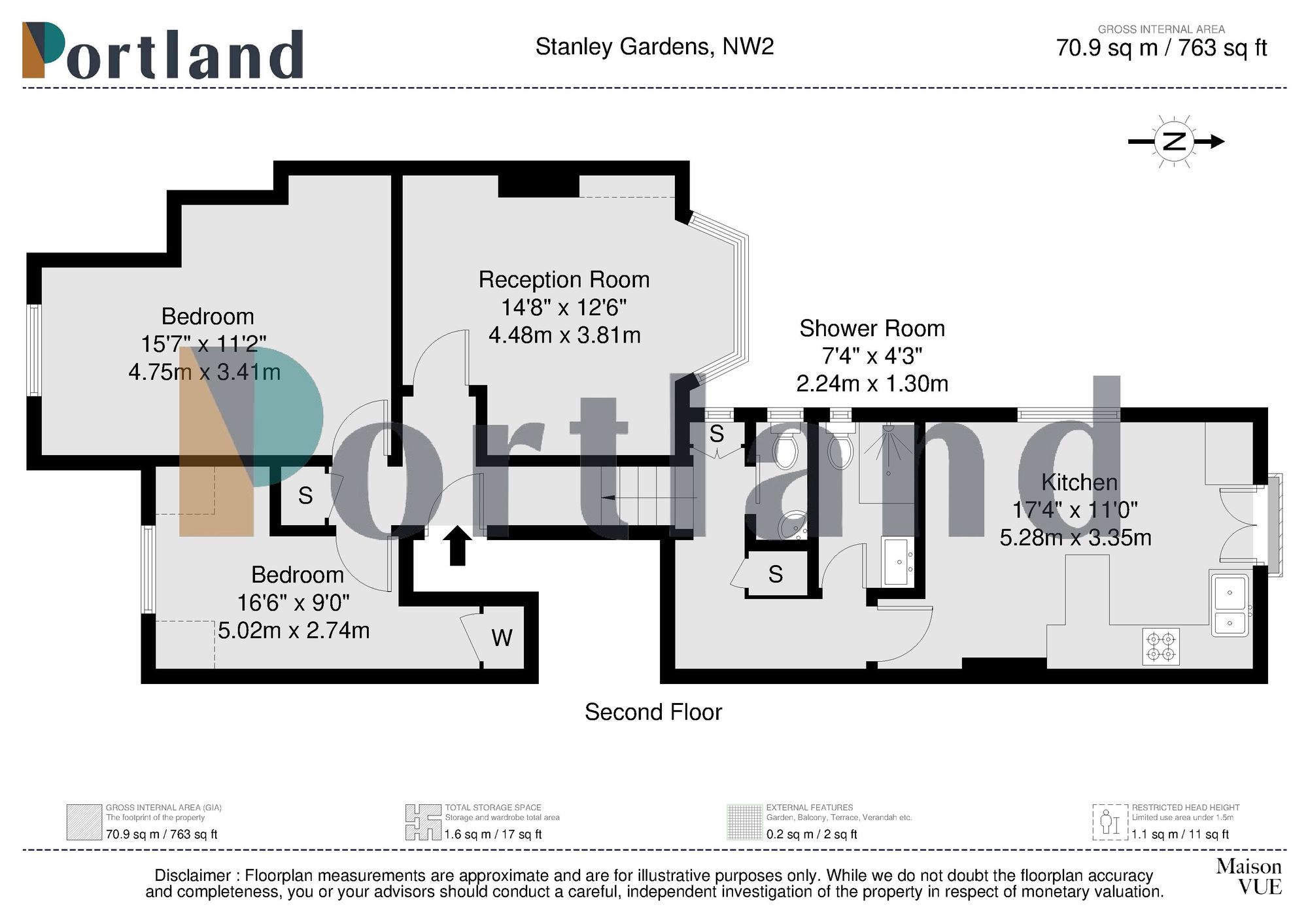 15C Stanley Gardens, London floorplan