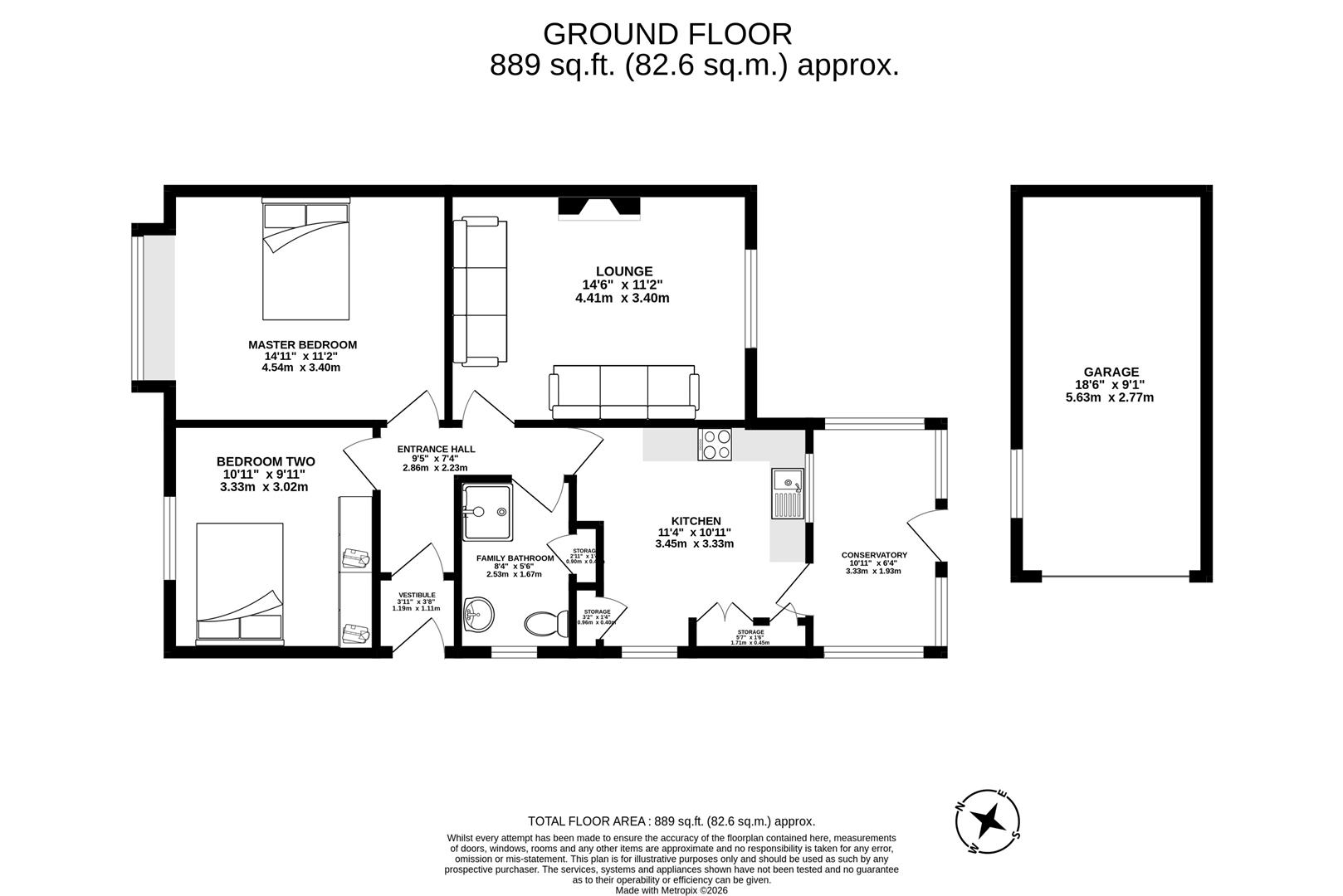 2, Highfield Drive, Preston floorplan
