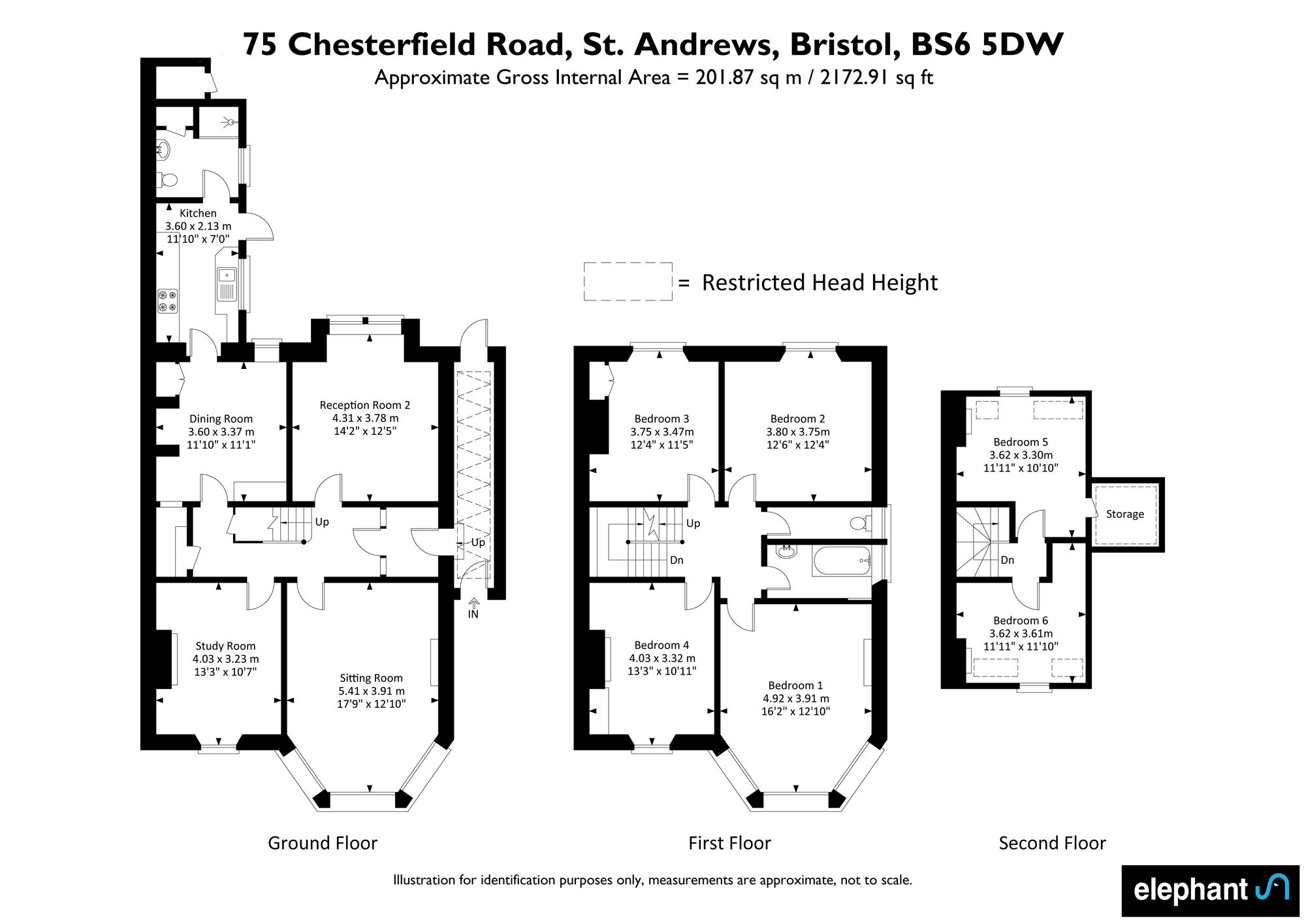 75 Chesterfield Road, Bristol floorplan