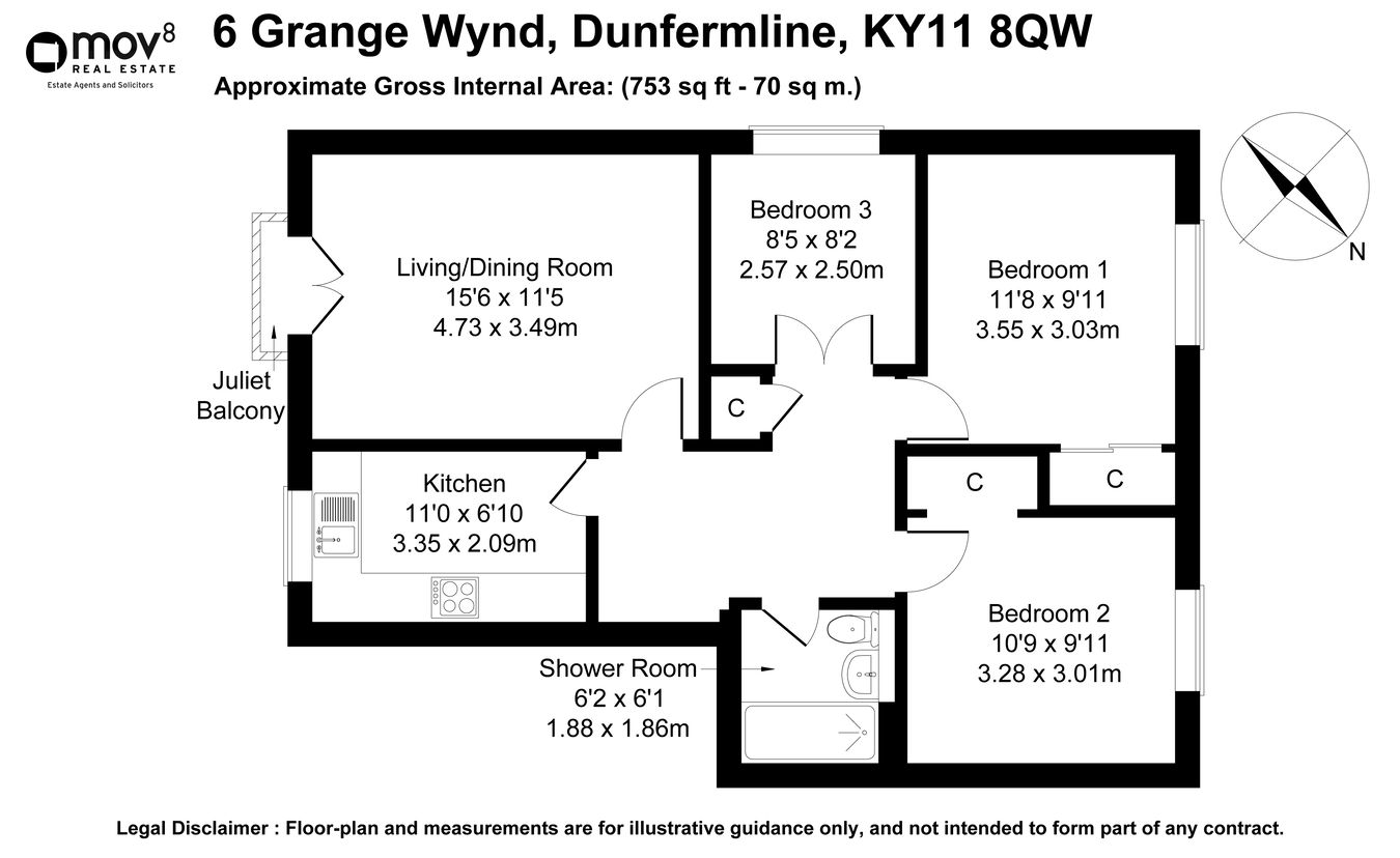 6, Grange Wynd, Dunfermline floorplan
