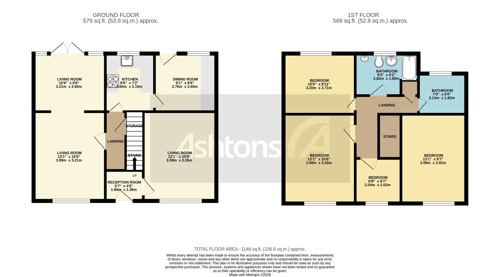 1 Hornsey Grove, Wigan floorplan
