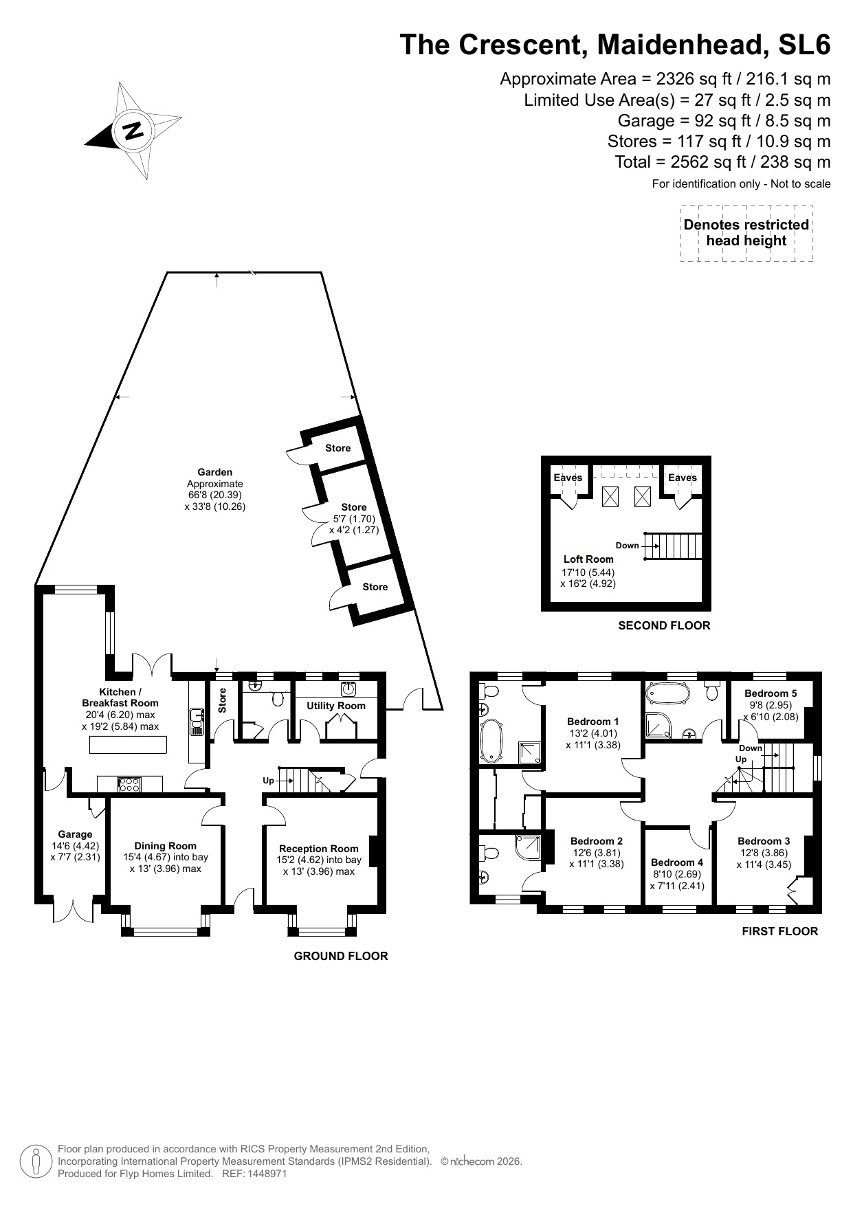 Killarney, 26, The Crescent, Maidenhead floorplan