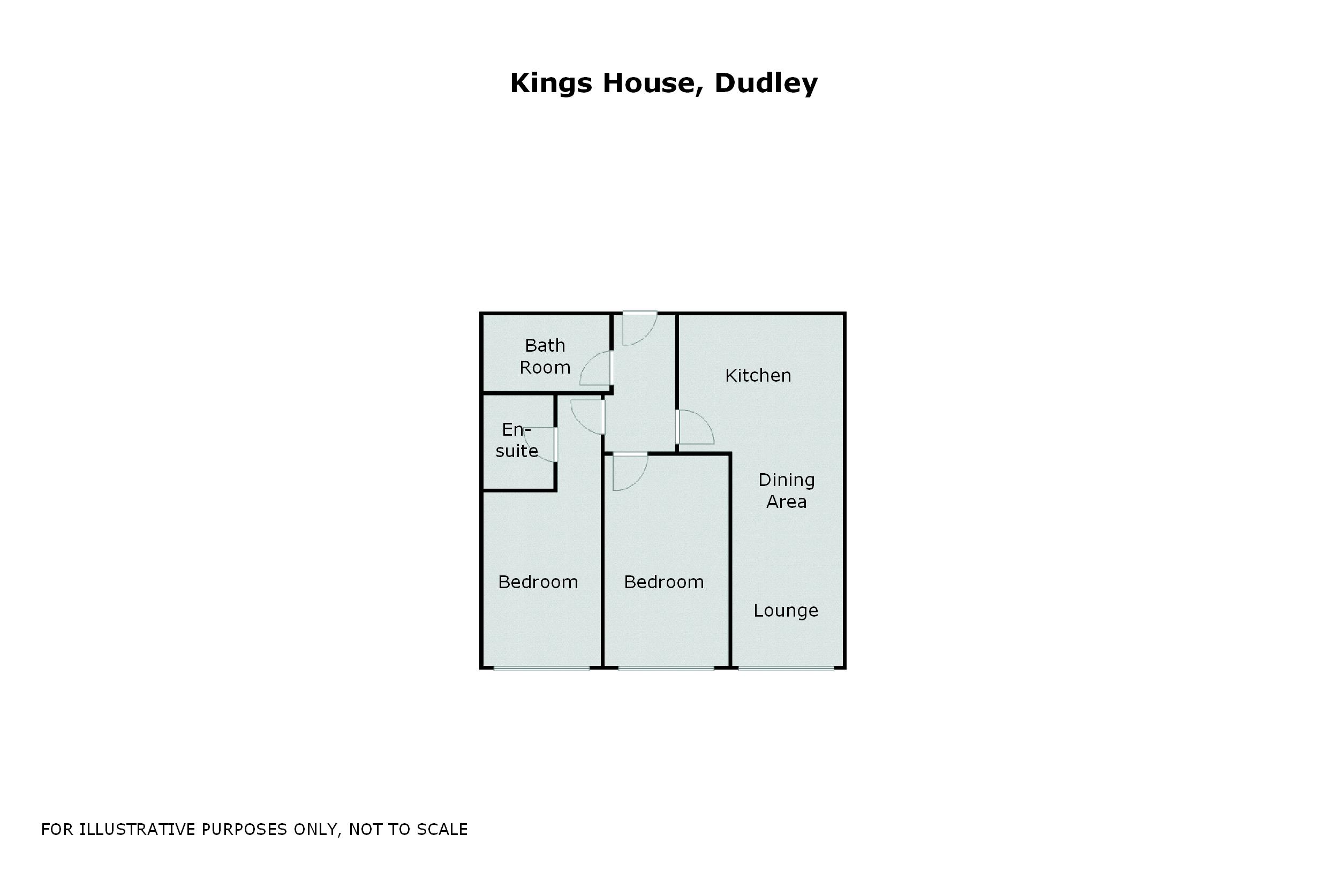 2 Bedrooms Flat to rent in King Street, Dudley DY2