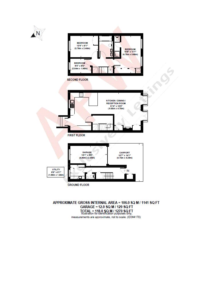 46 Harvest Lane,, Thames Ditton, Surrey floorplan