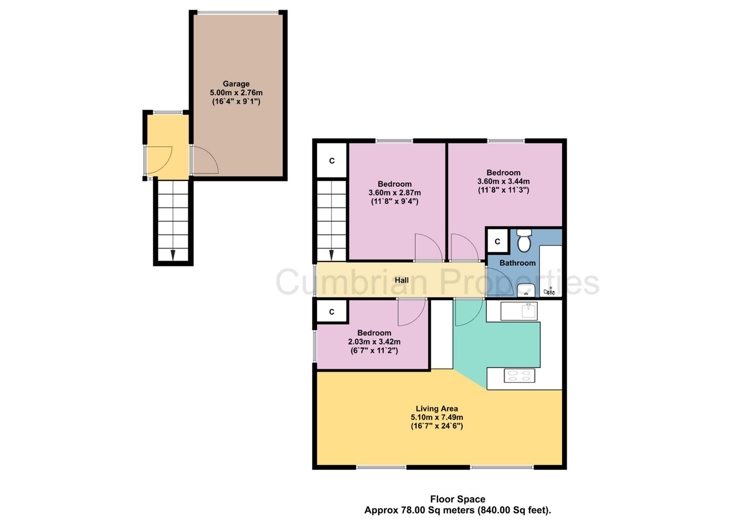 40, Hether Drive, Carlisle floorplan
