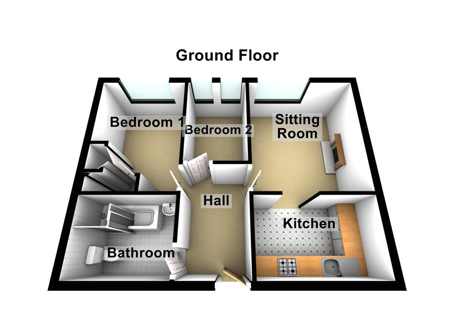 8 Daniel House, St. Christopher Court, Evesham floorplan