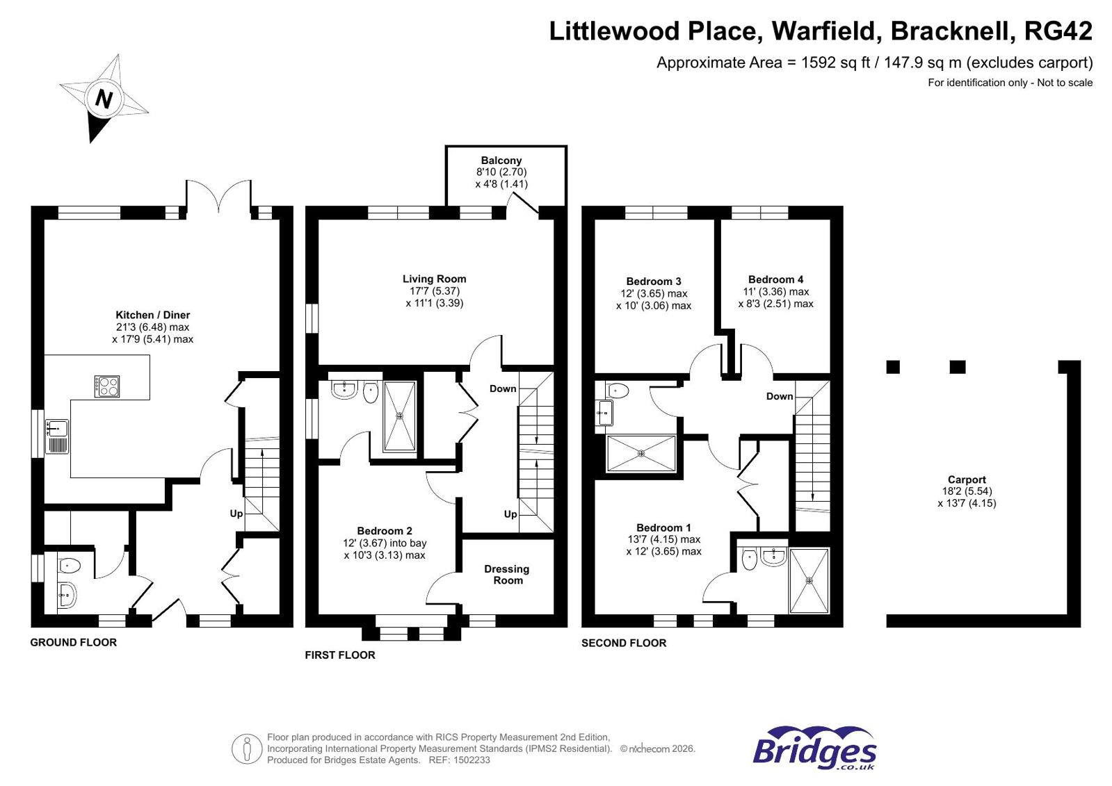 7, Littlewood Place, Bracknell floorplan