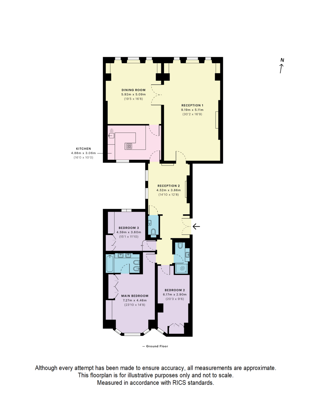 Albert Hall Mansions,Flat 11, Kensington Gore, London floorplan