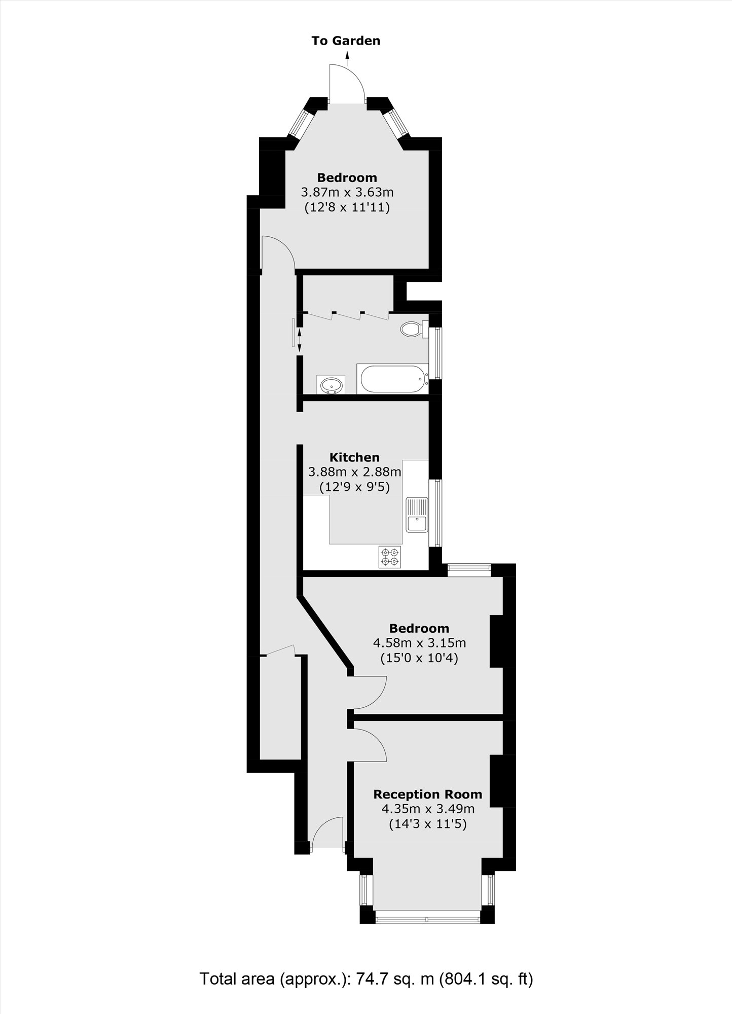 12A, St. Johns Road, Isleworth floorplan