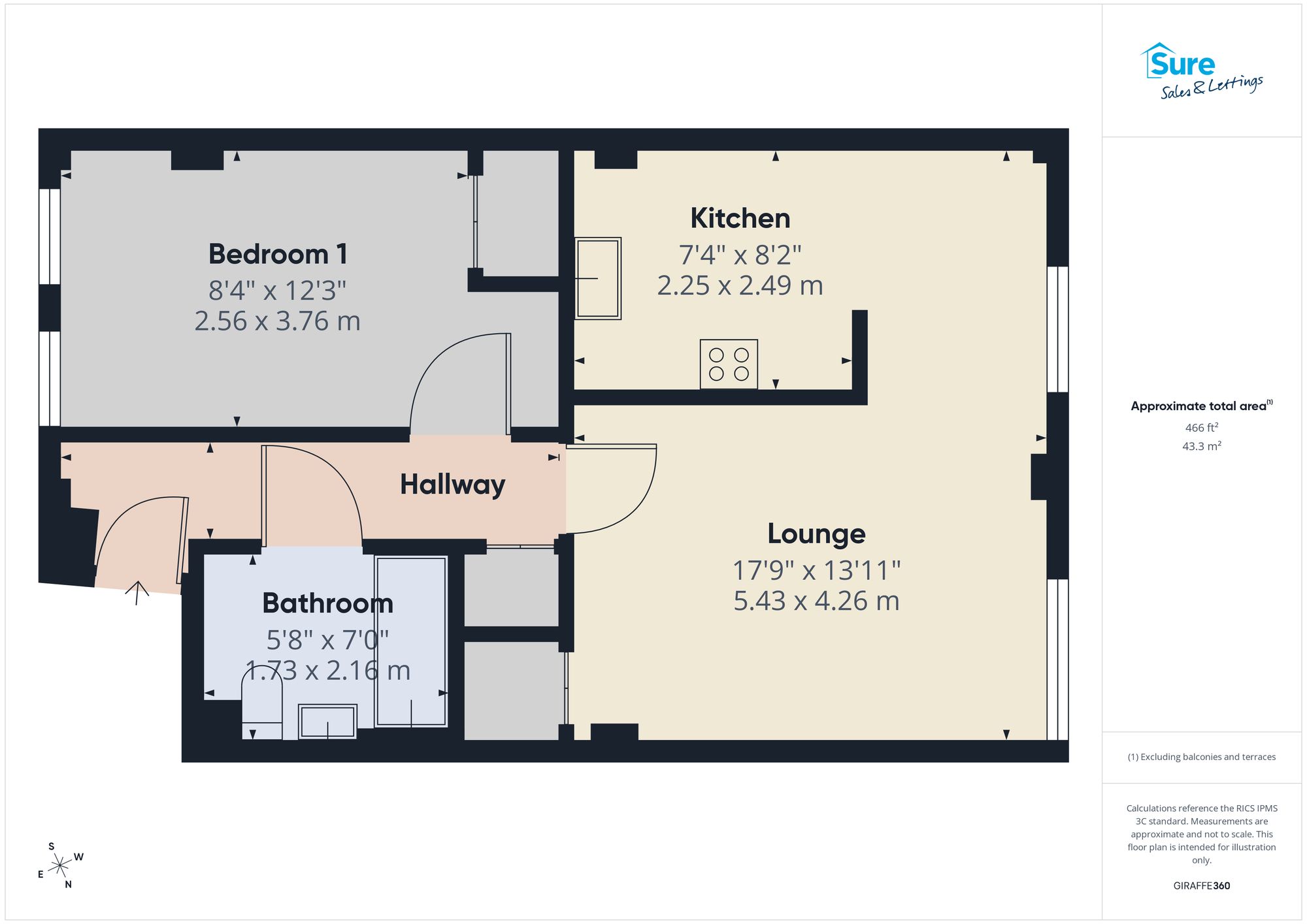 9 Trivett Square, Nottingham floorplan