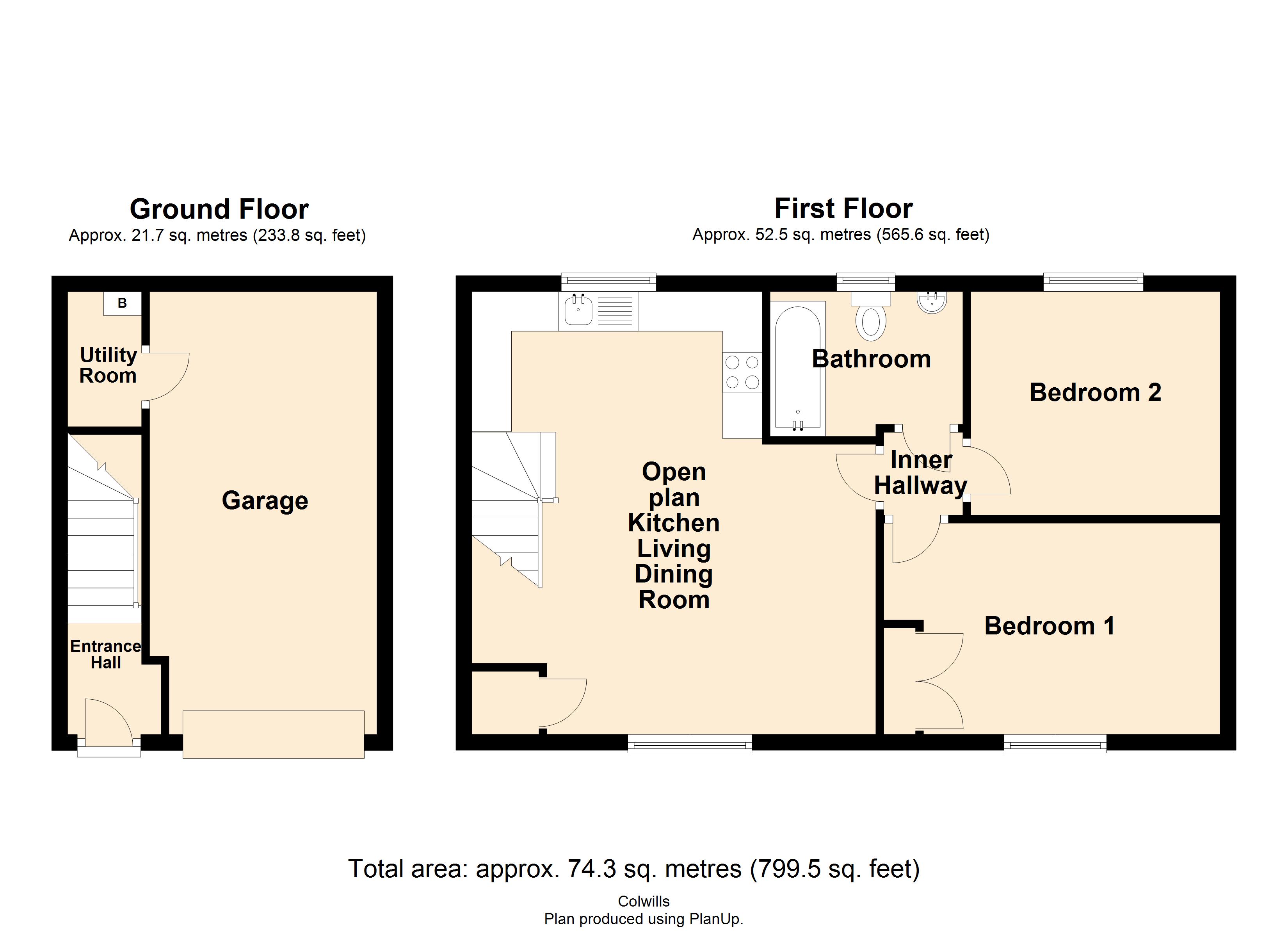8, Kittiwake Court, Bude floorplan