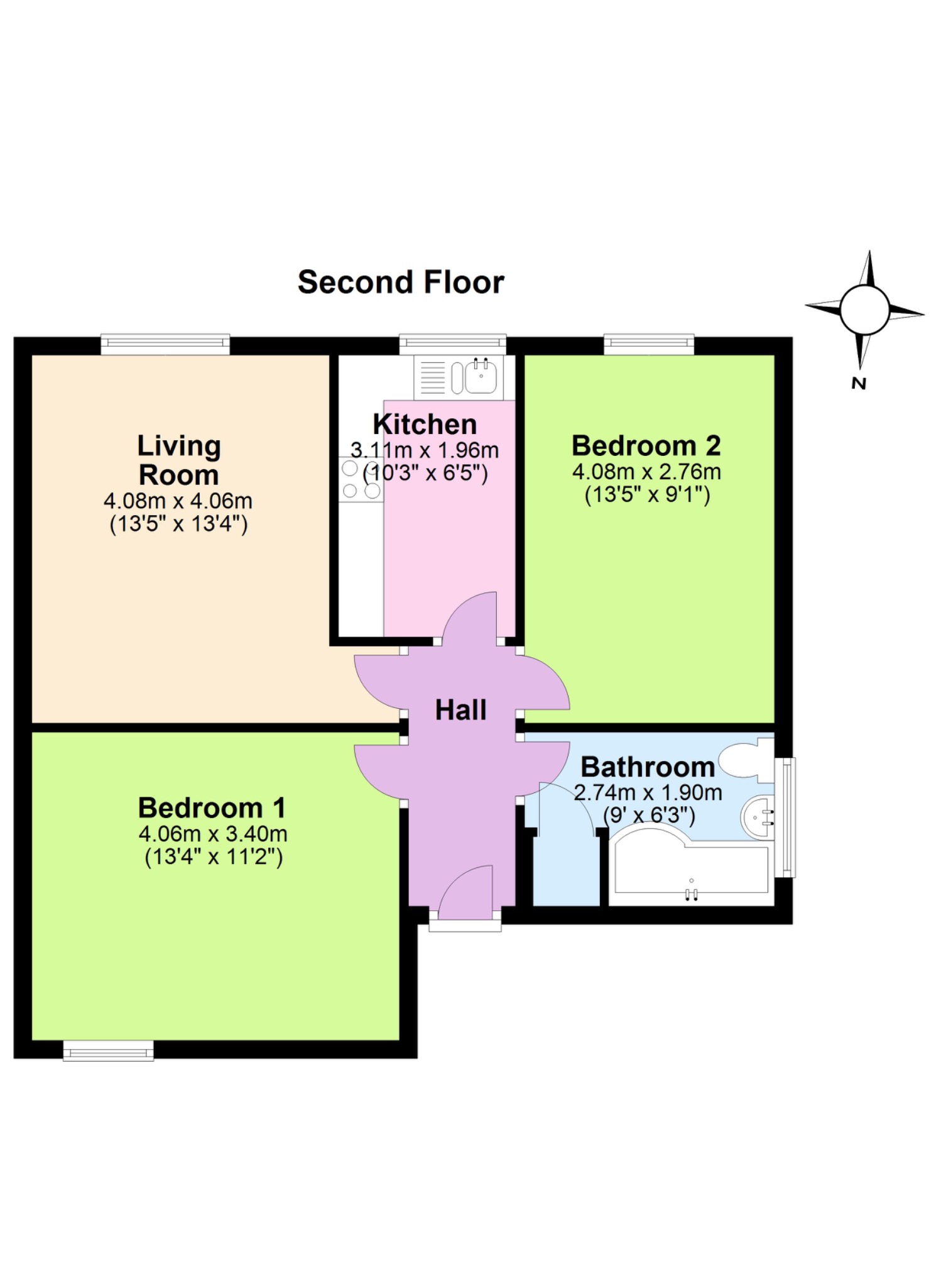 8 Hardy Close, Mount Pleasant Lane, Swanage floorplan