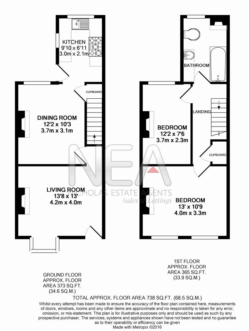 23, Chester Street, Reading floorplan