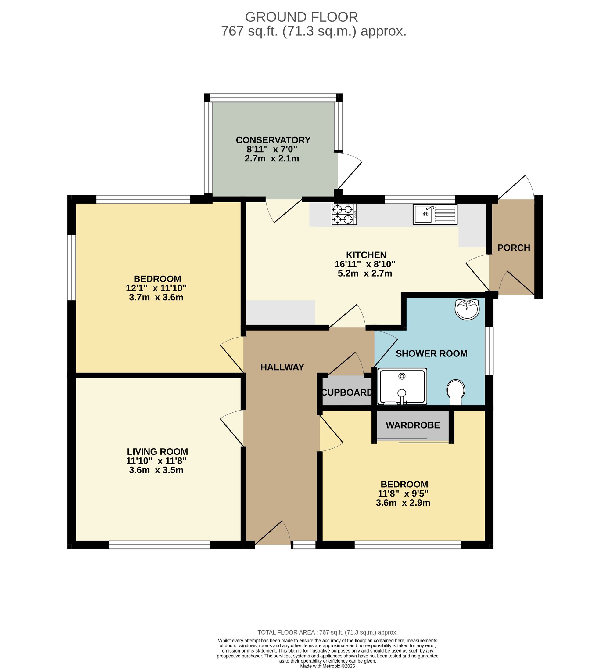 7 Sylvan Way, Taunton floorplan