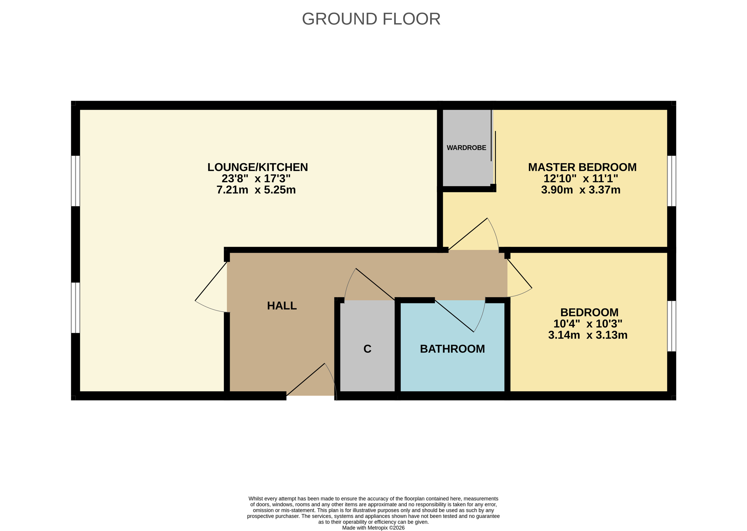 107 Dee Village, Millburn Street, Aberdeen floorplan
