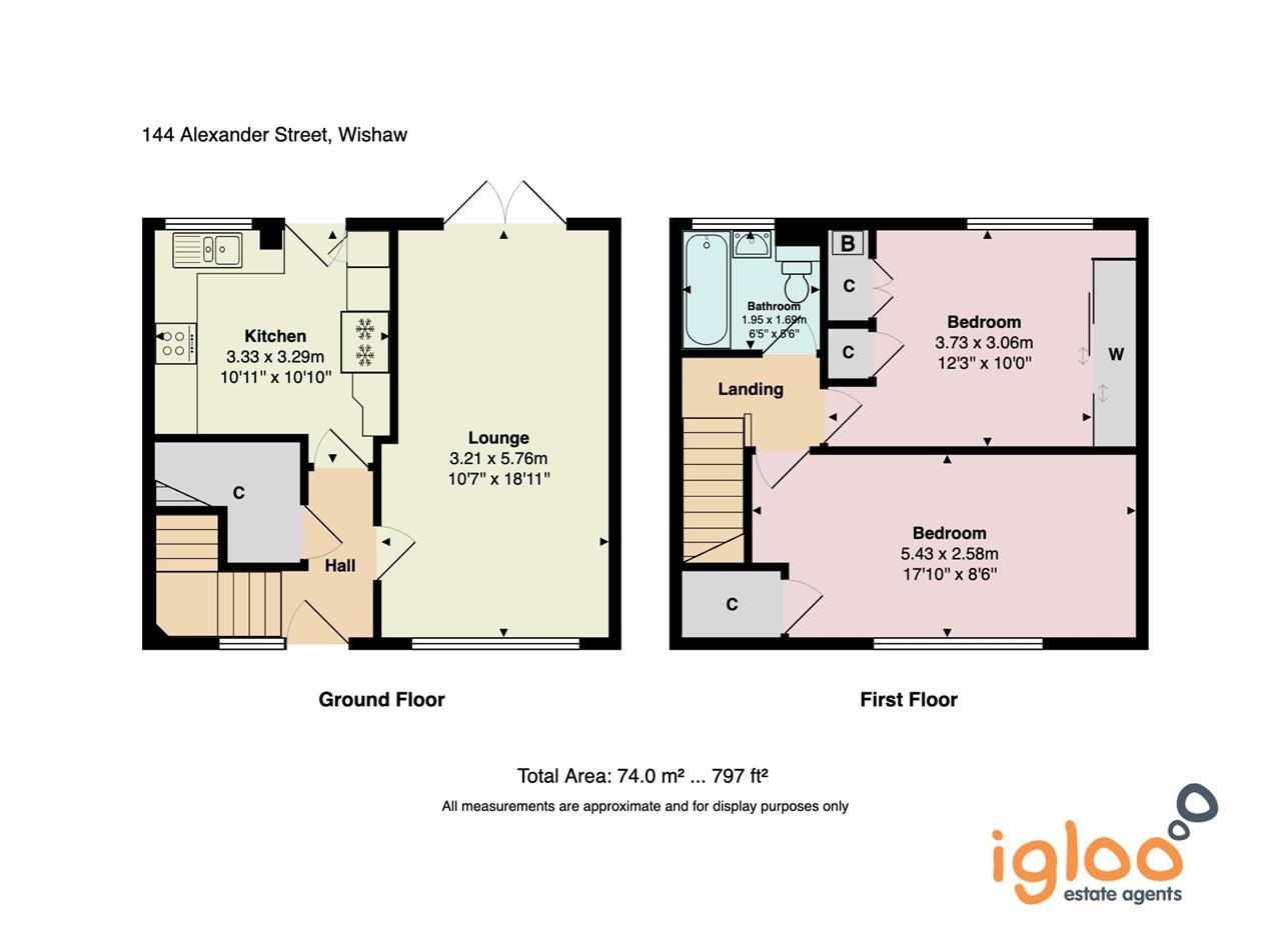 144, Alexander Street, Wishaw floorplan
