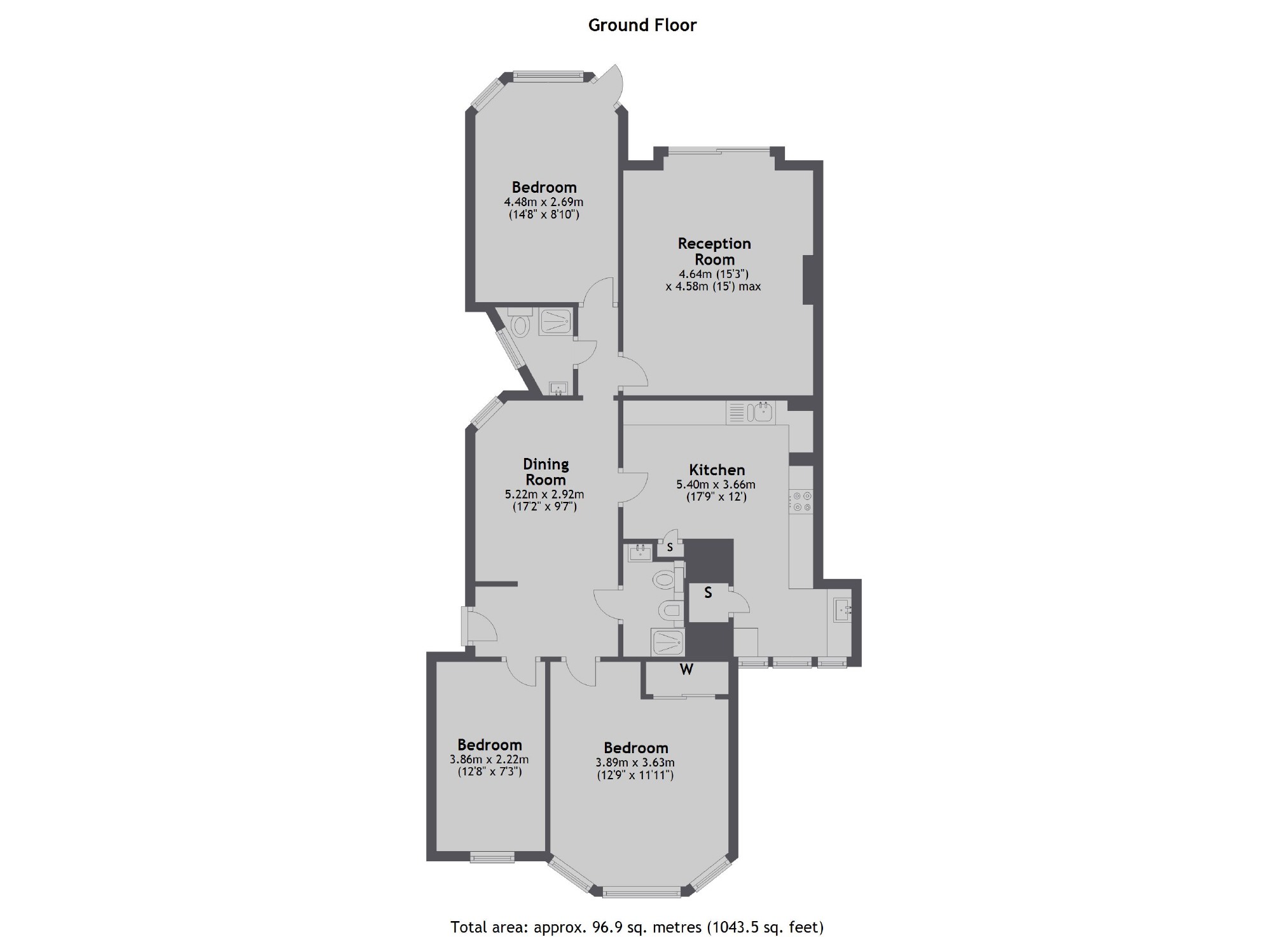 Flat 12, Parliament Hill Mansions, Lissenden Gardens, London floorplan