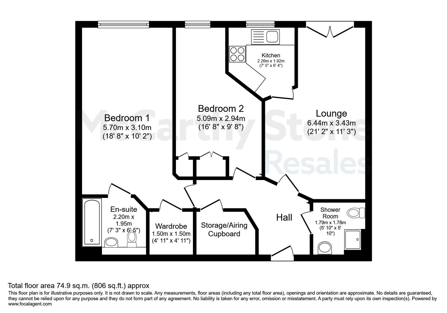 22 The Fairways, 823 Clarkston Road, Glasgow floorplan