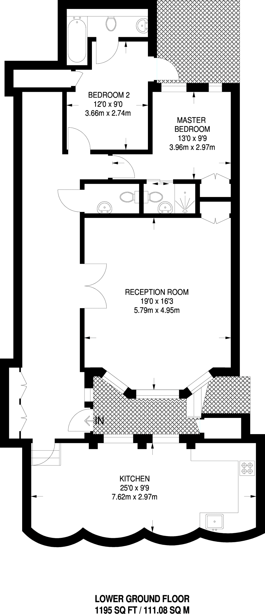 121,Flat 1, St. Georges Square, London floorplan