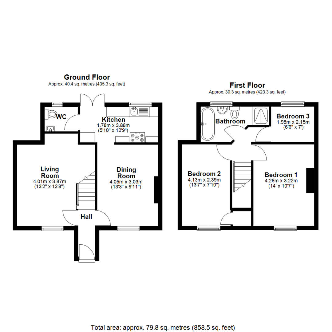 April Cottage, 139, Old Road, Beanacre floorplan