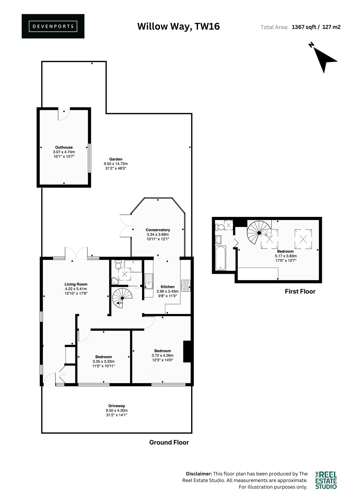 5, Willow Way, Sunbury floorplan