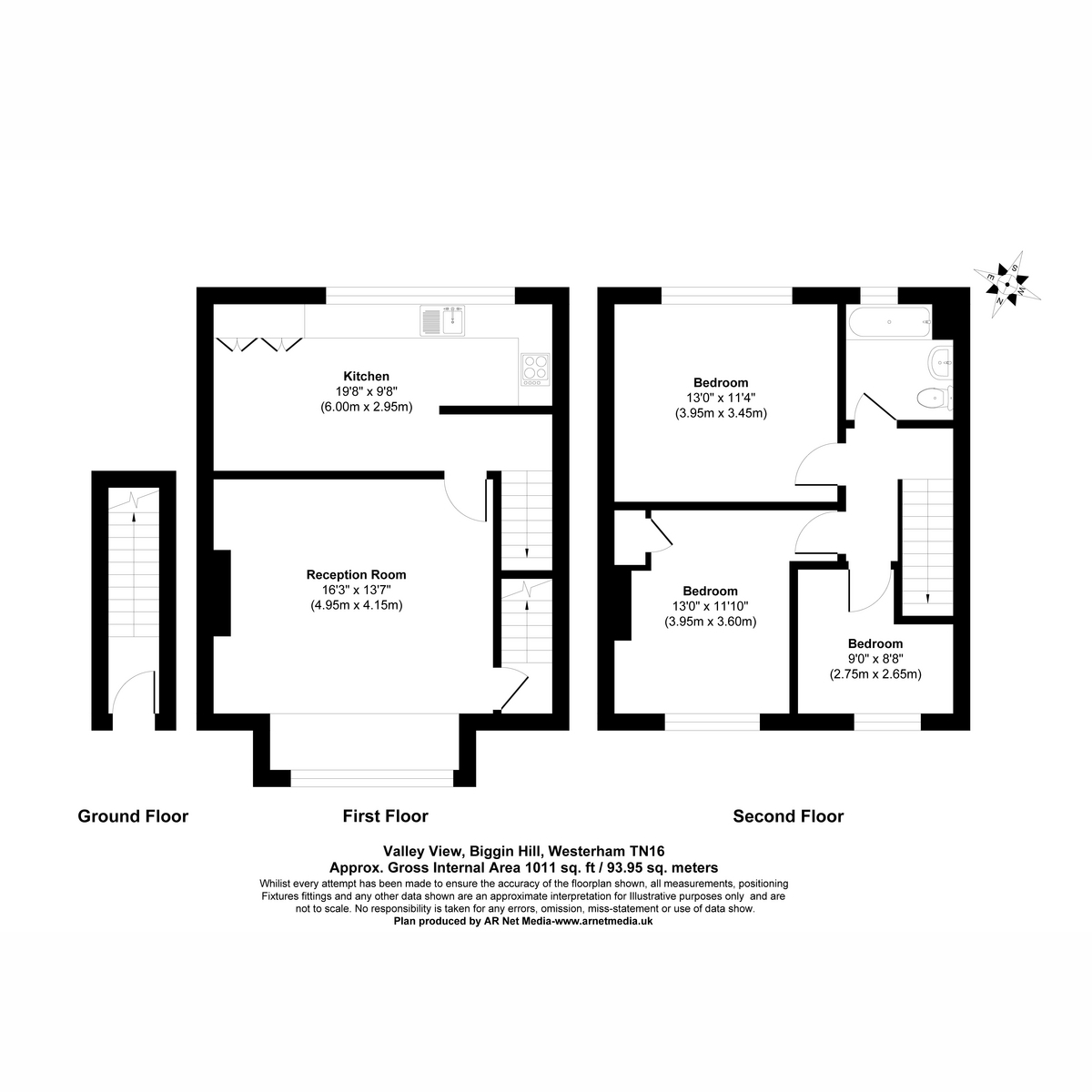 60, Valley View, Westerham floorplan