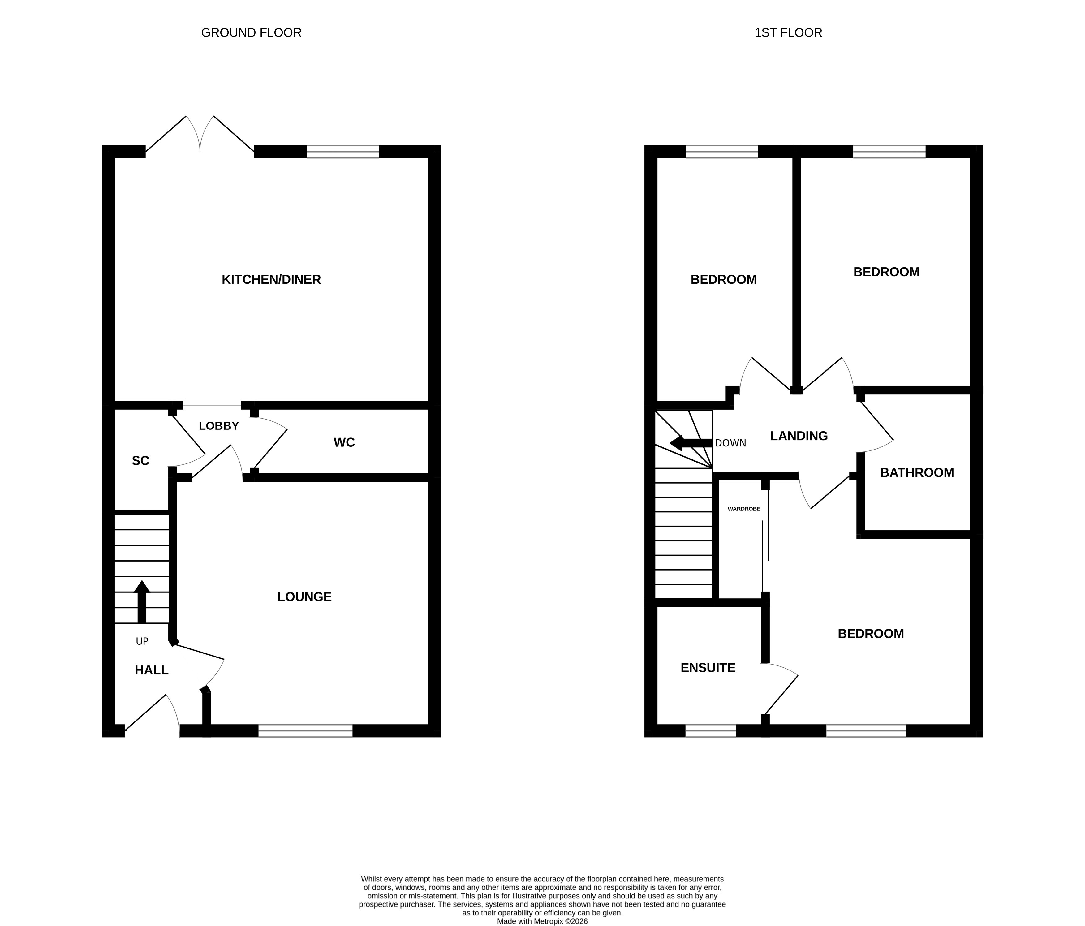 33, Hollyhock Way, Biggleswade floorplan