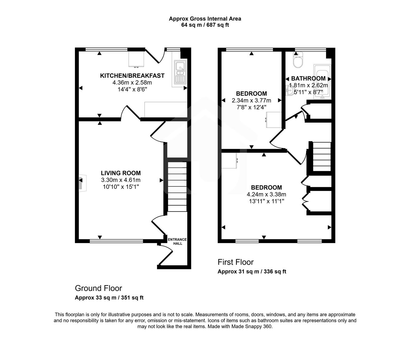 8, Bracken Way, Markfield floorplan