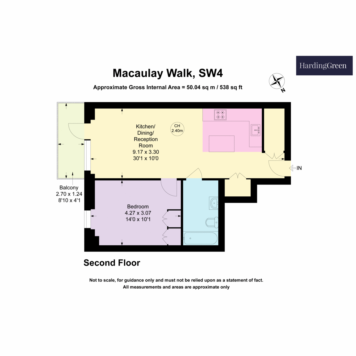 Flat 23 Macaulay Walk, 29, Macaulay Road, London floorplan