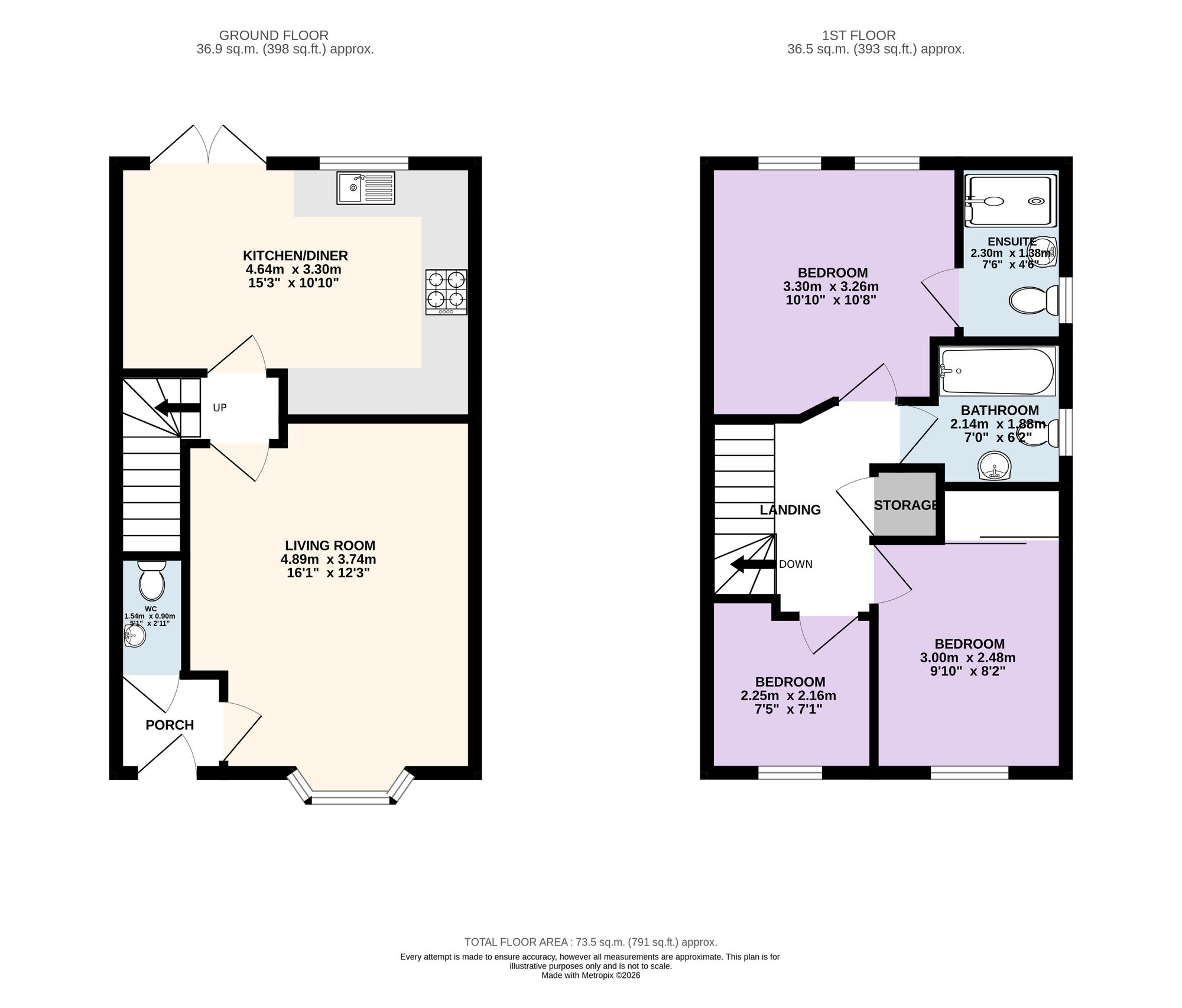 8 Mosses Farm Road, Preston floorplan