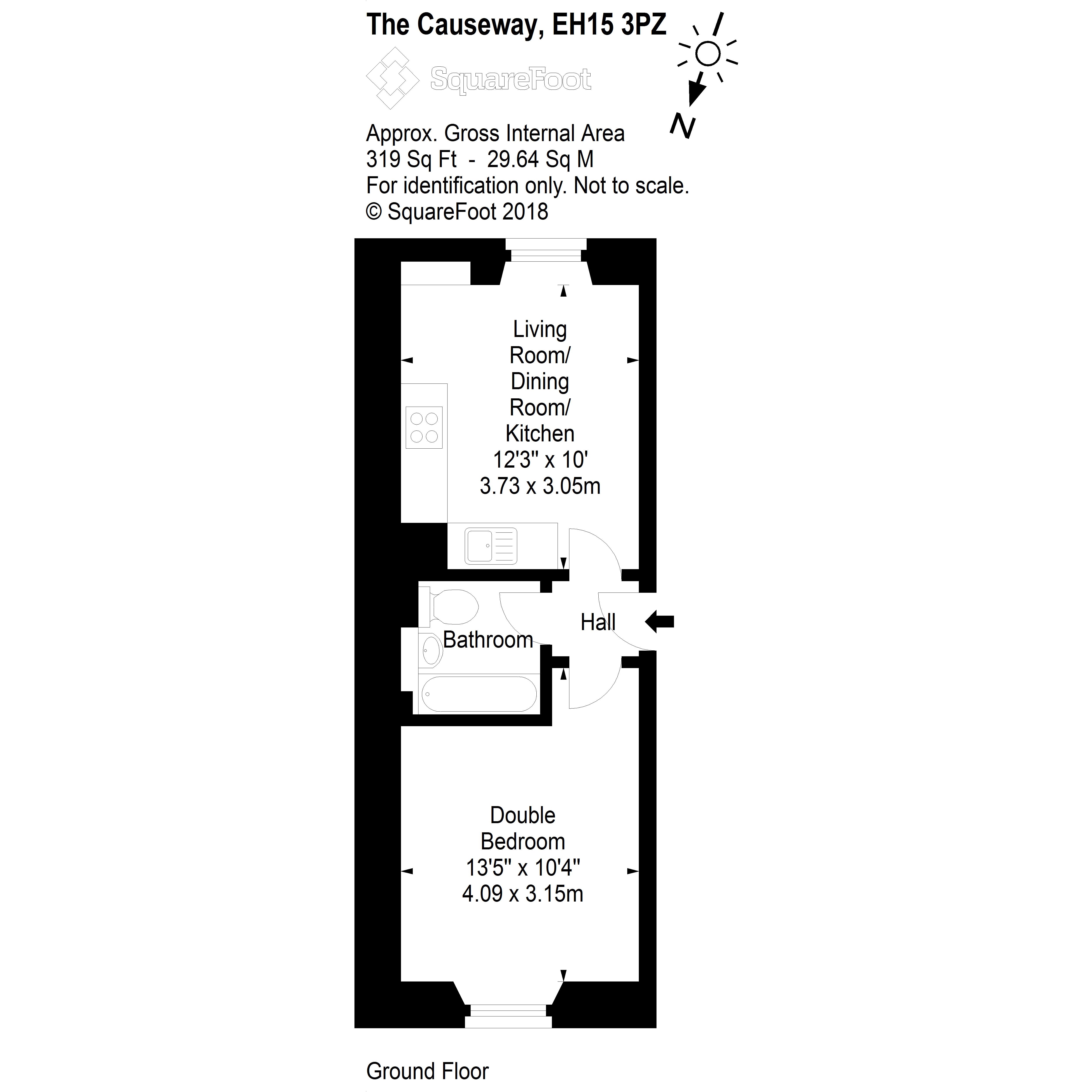 1 Bedrooms Flat for sale in 54 (Pf1) The Causeway, Duddingston Village, Edinburgh EH15