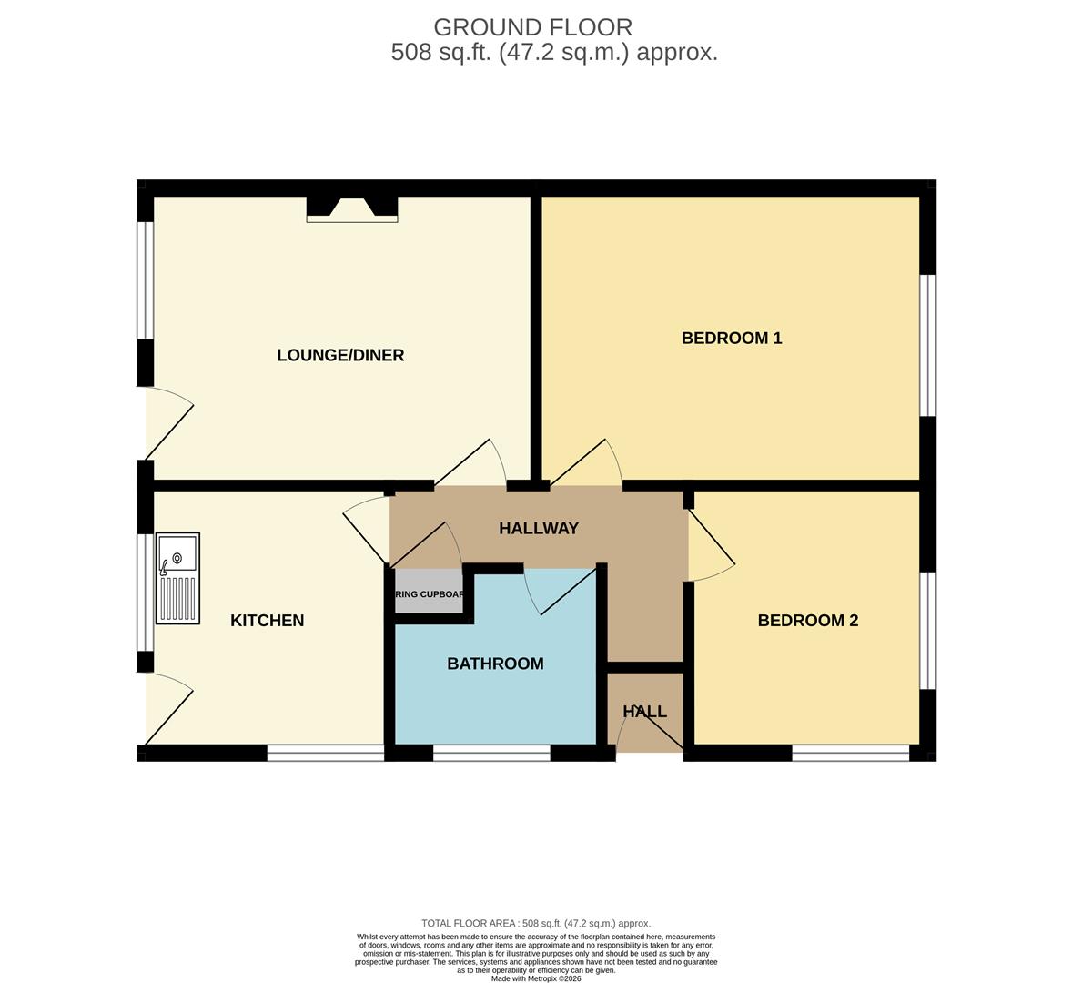 55, Rogate Road, Worthing floorplan