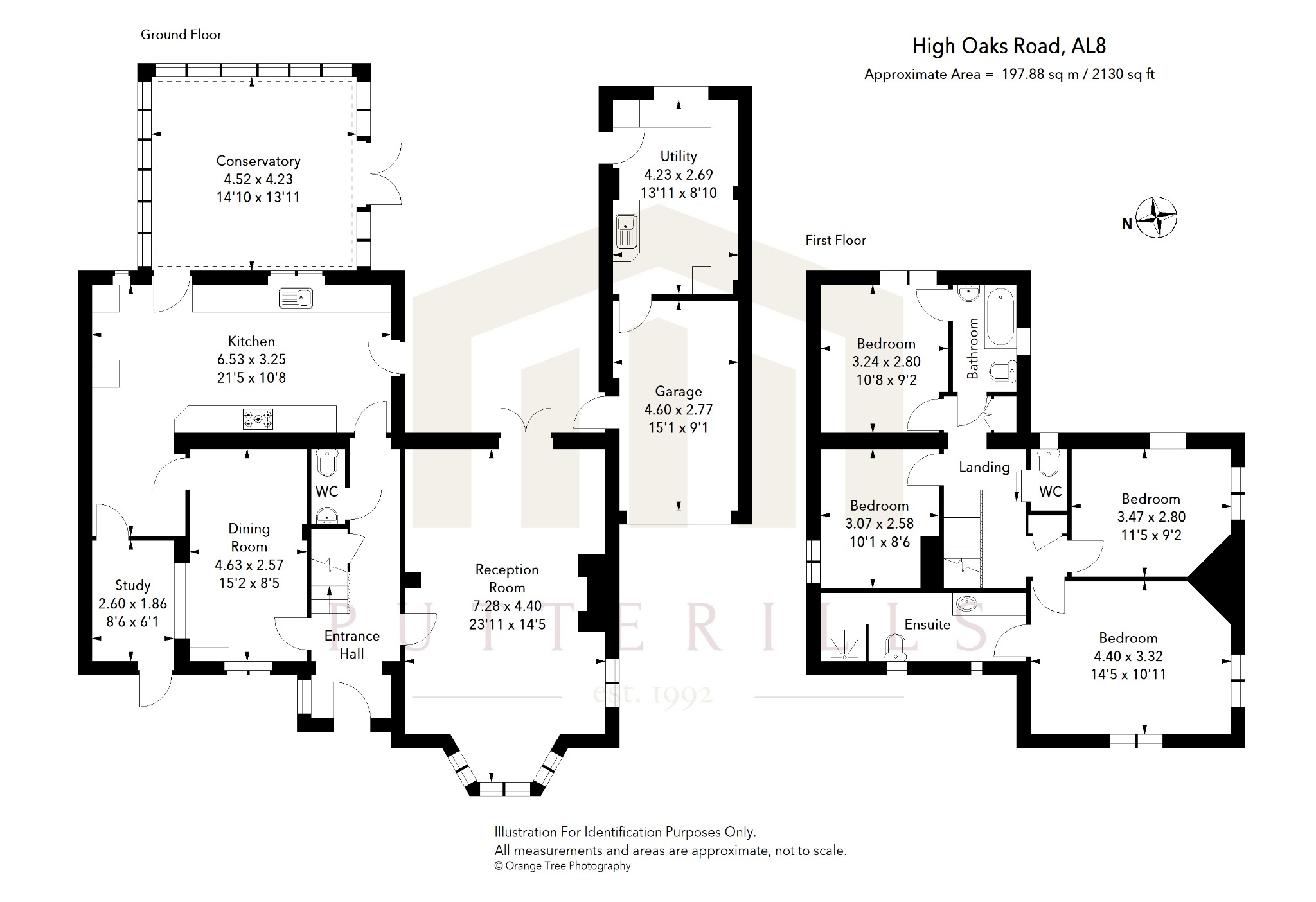 3, High Oaks Road, Hertfordshire floorplan