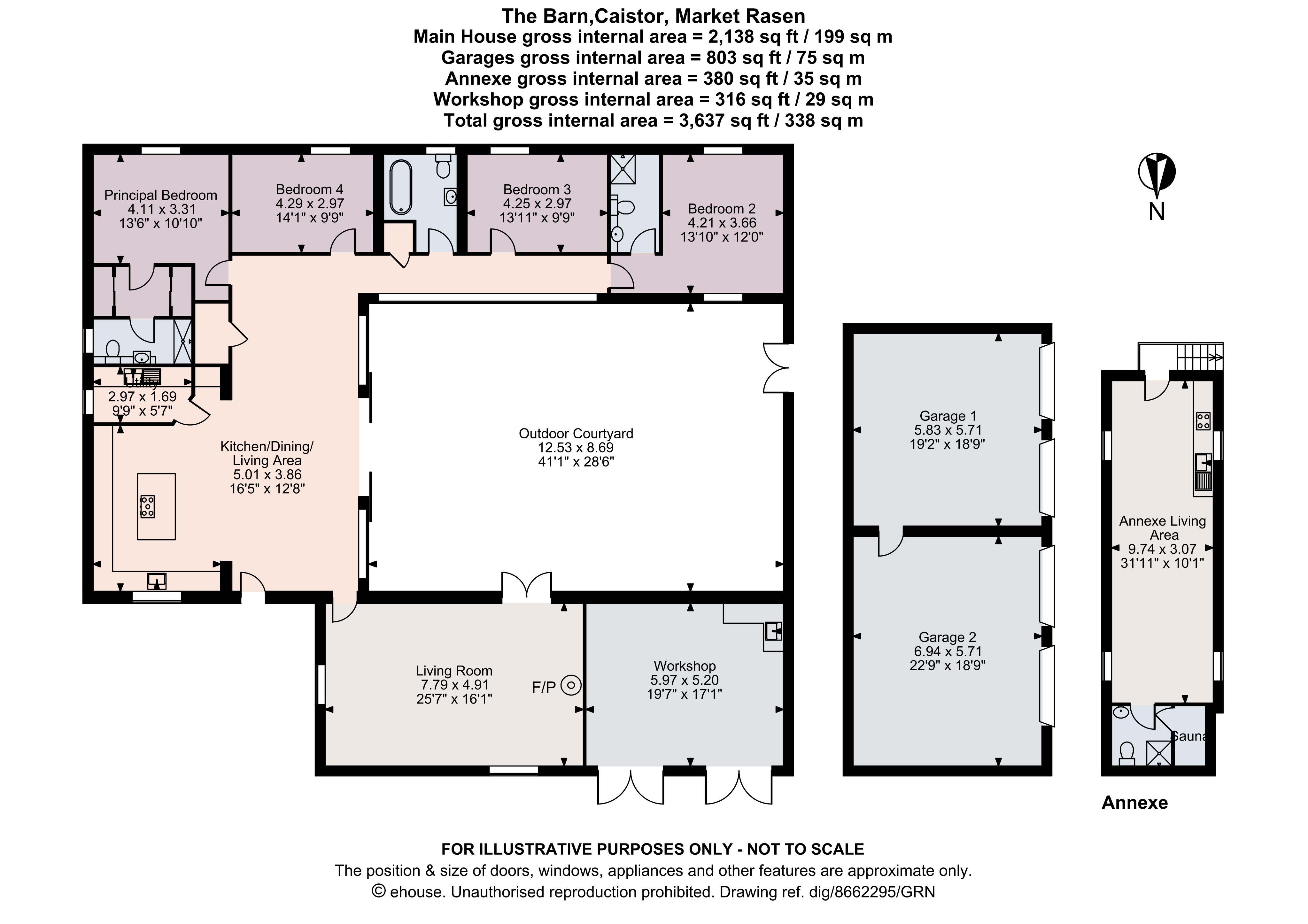 The Barn, Hunters Yard, Caistor floorplan
