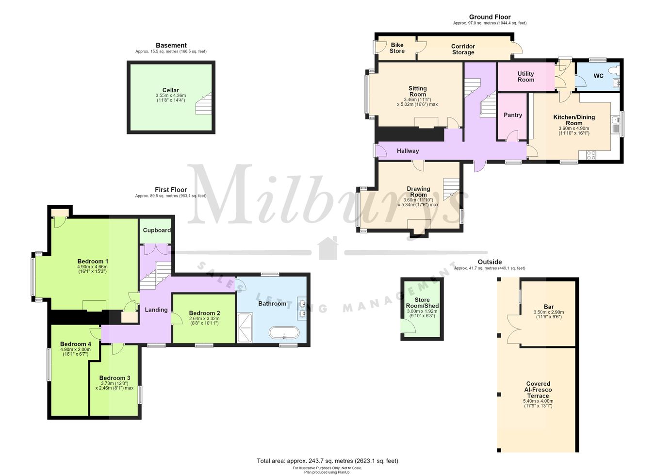 'The Priory', Castle Street, Thornbury floorplan