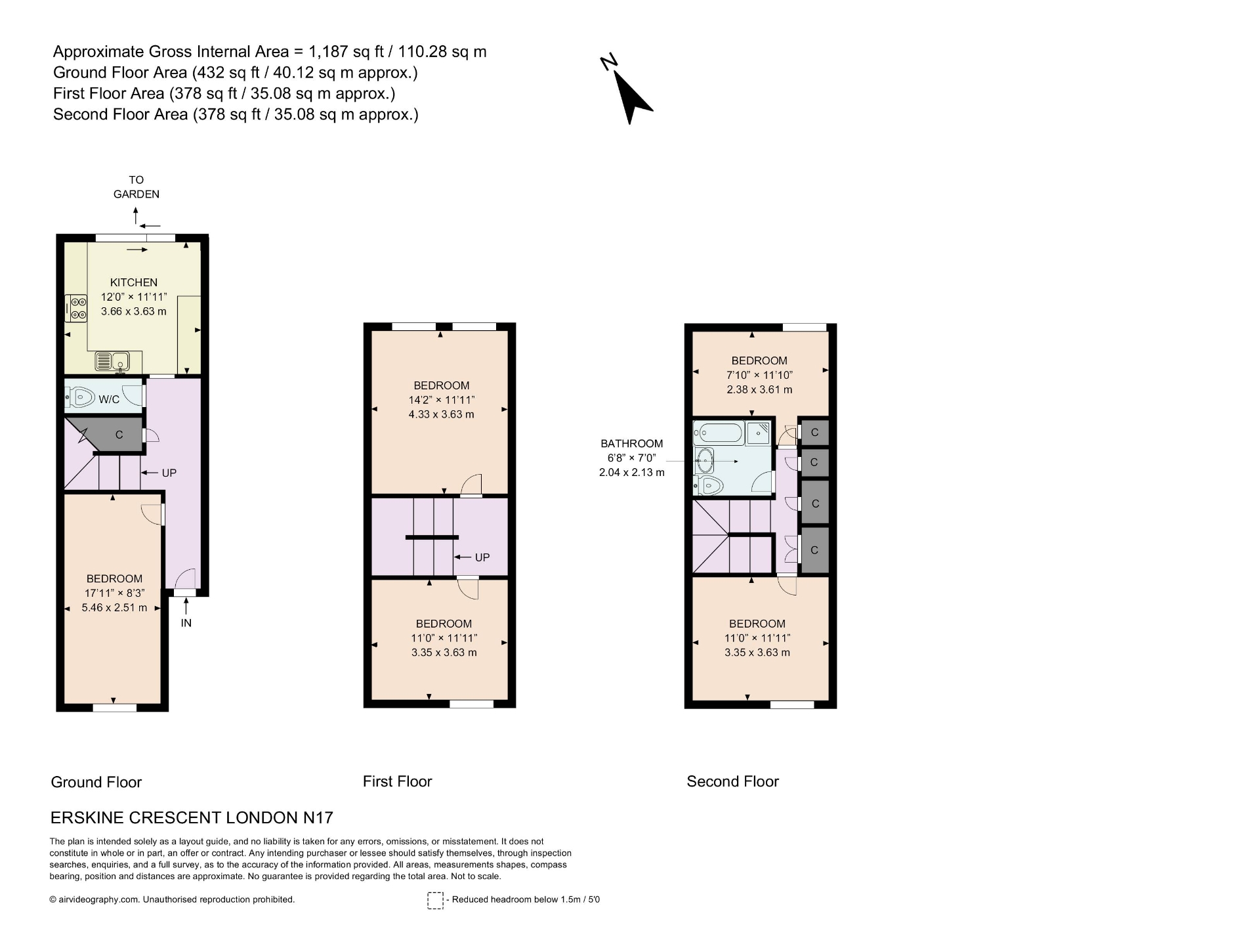 55, Erskine Crescent, Greater London floorplan