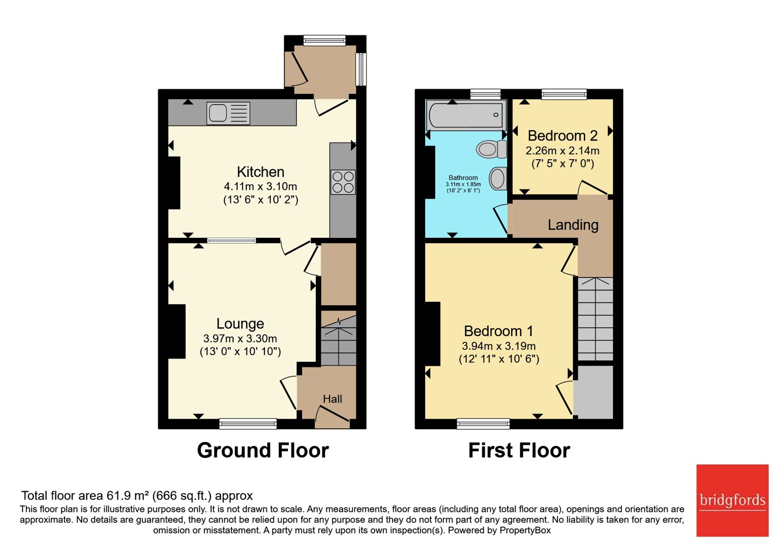 107, Hollin Lane, Wakefield floorplan