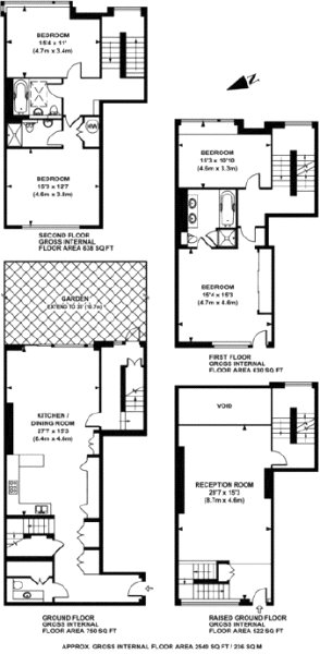 Tercelet Terrace, Hampstead, London floorplan