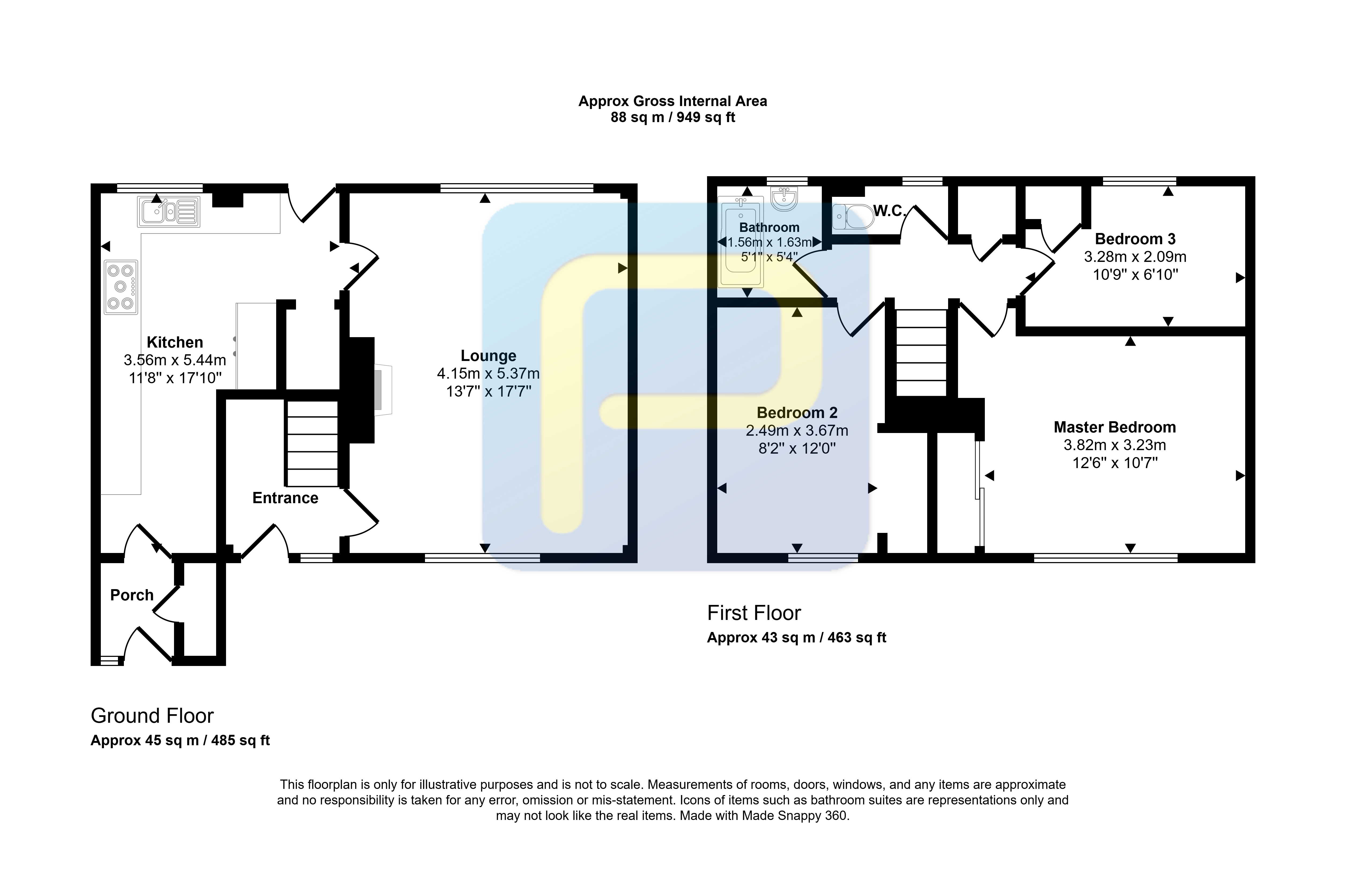 3, Park Road, Longhoughton floorplan