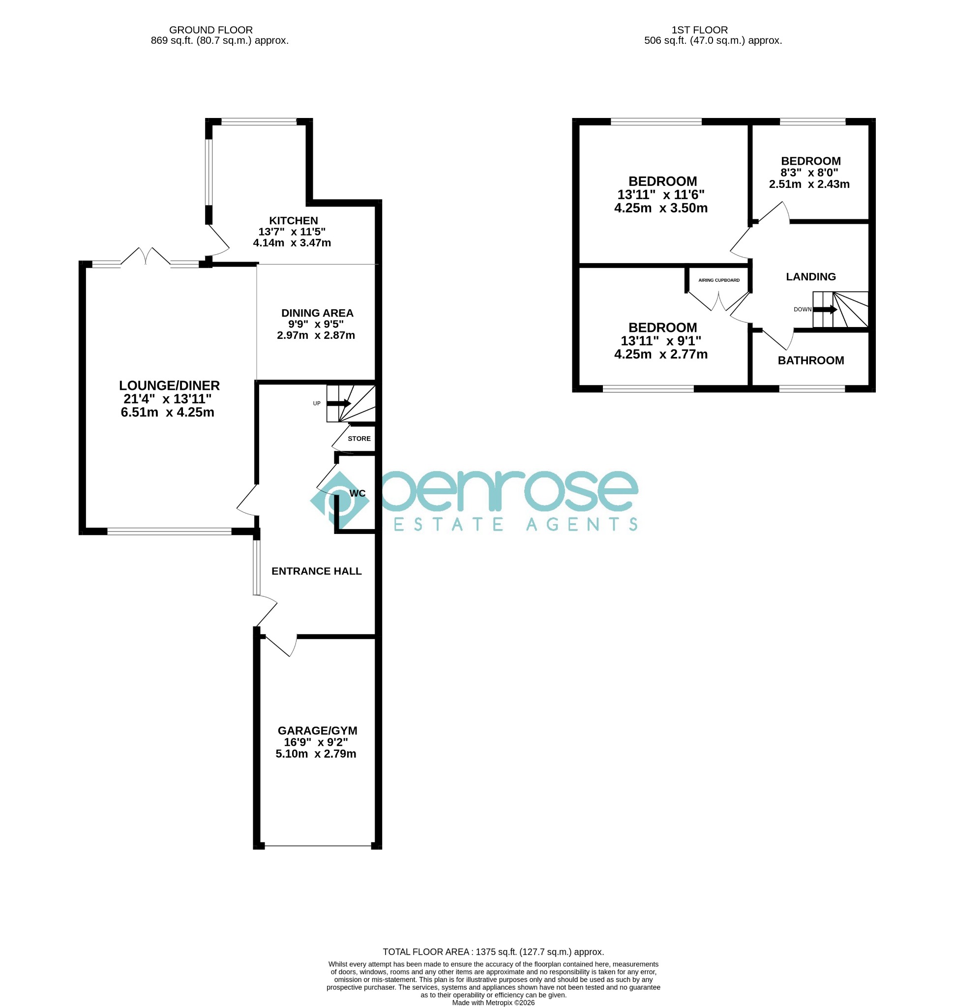 23, The Grove, Central Bedfordshire floorplan