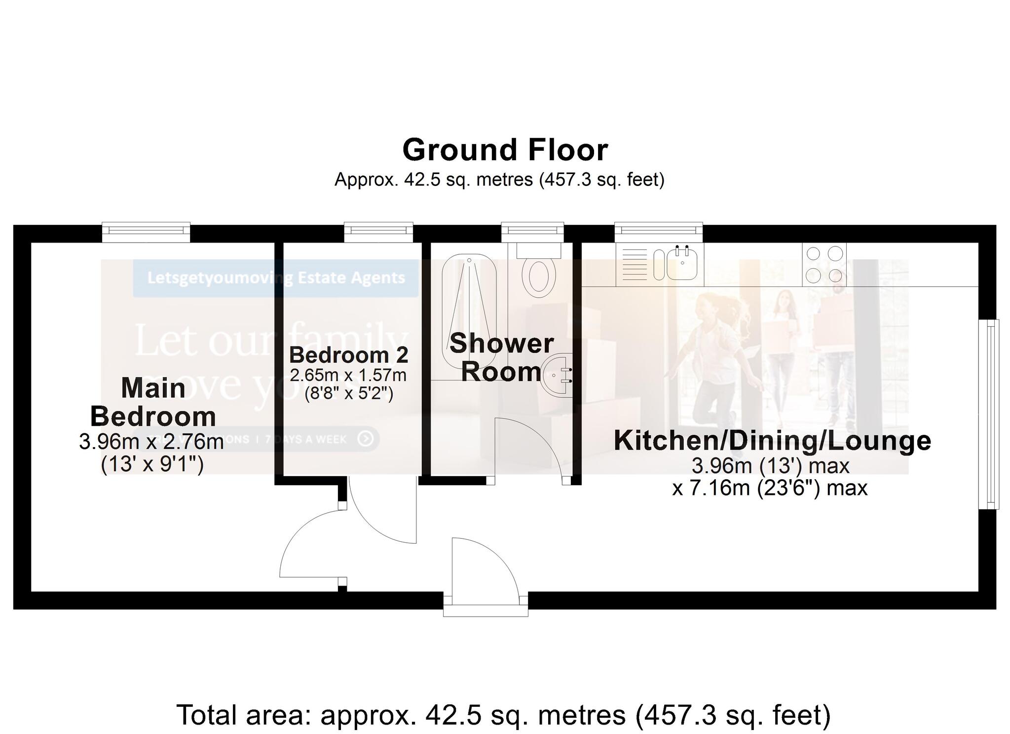The Bungalow, Grangehill Road, Tydd St Giles floorplan