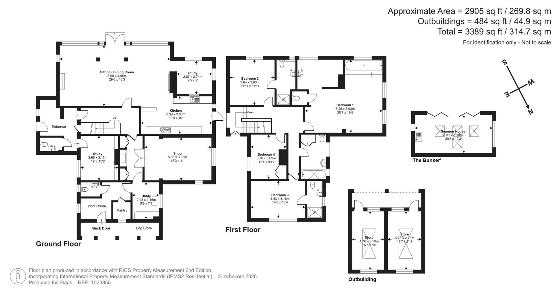 The Old Vicarage, South Molton floorplan